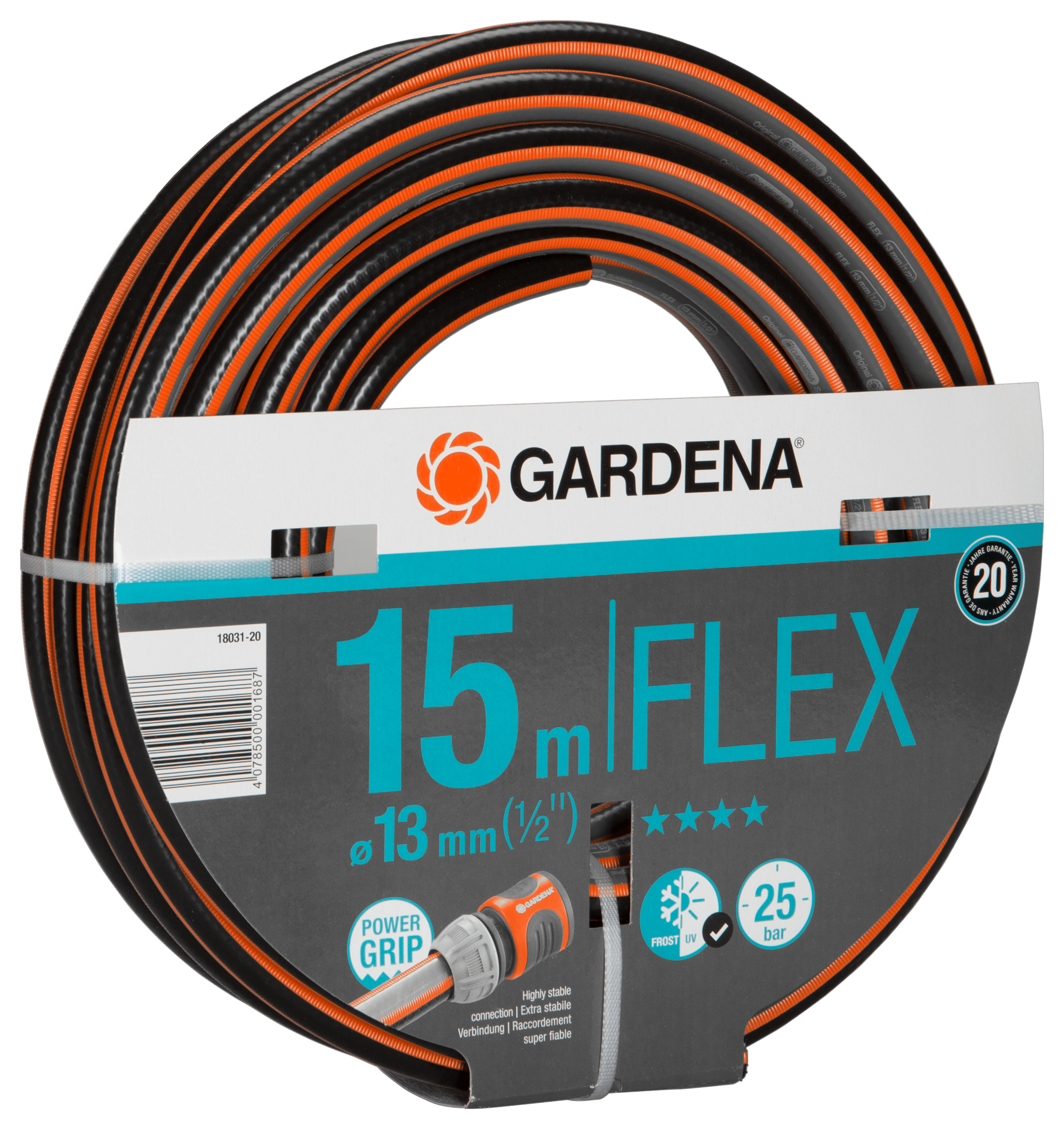 Gardena Comfort Flex Schlauch 9x9 13mm 1/2" 15m