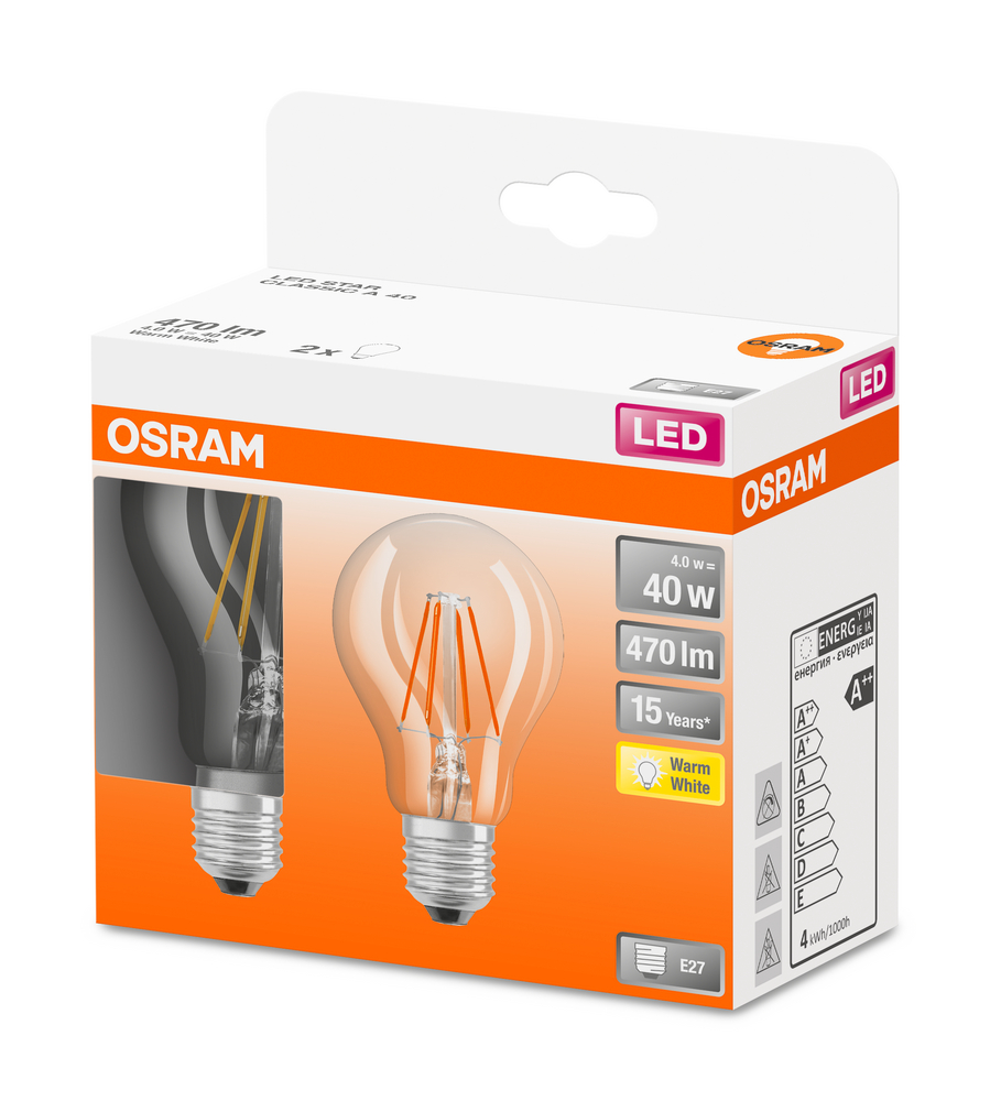 OSRAM LEUCHTMITTEL LED RETROFIT CLASSIC A 40 4 W/2700K