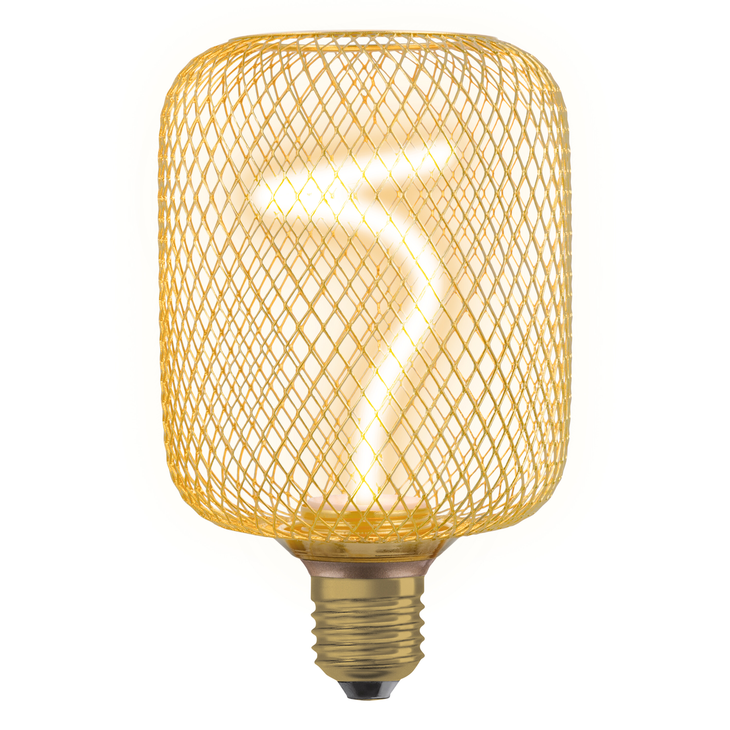 Osram LED Leuchte Quadrat, gold, warmweiß, E27