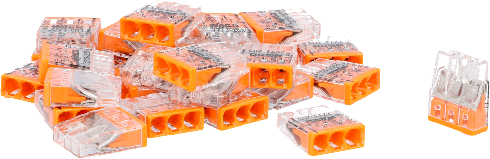 Wago Dosenklemme Compact 3-fach 0,5-2,5mm², 30x Wago Dosenklemme Compact 3-fach 0,5-2,5mm², 30x