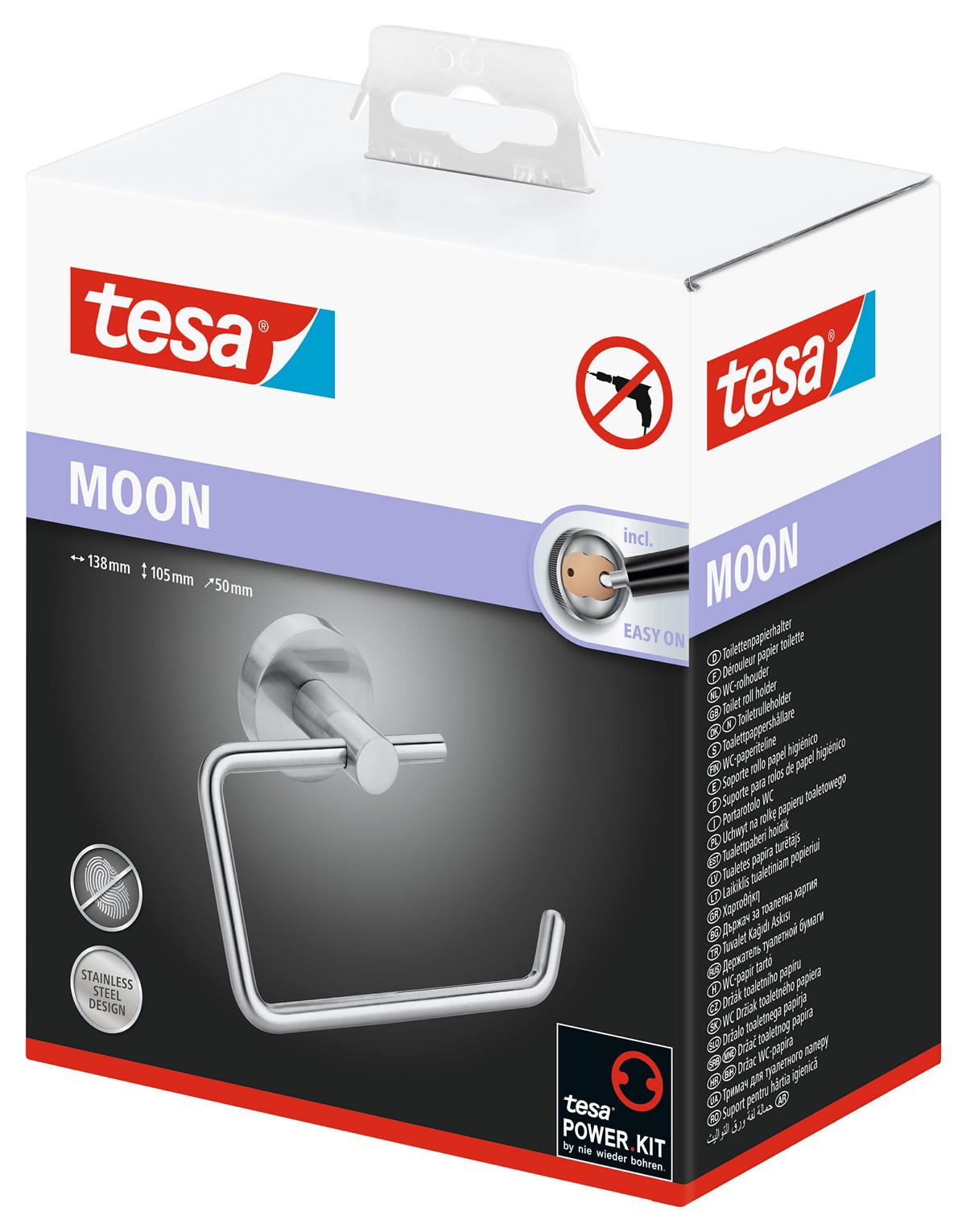 tesa_MOON_403010000000_LI490_right_pa tesa Moon Toilettenpapierhalter, ohne Deckel