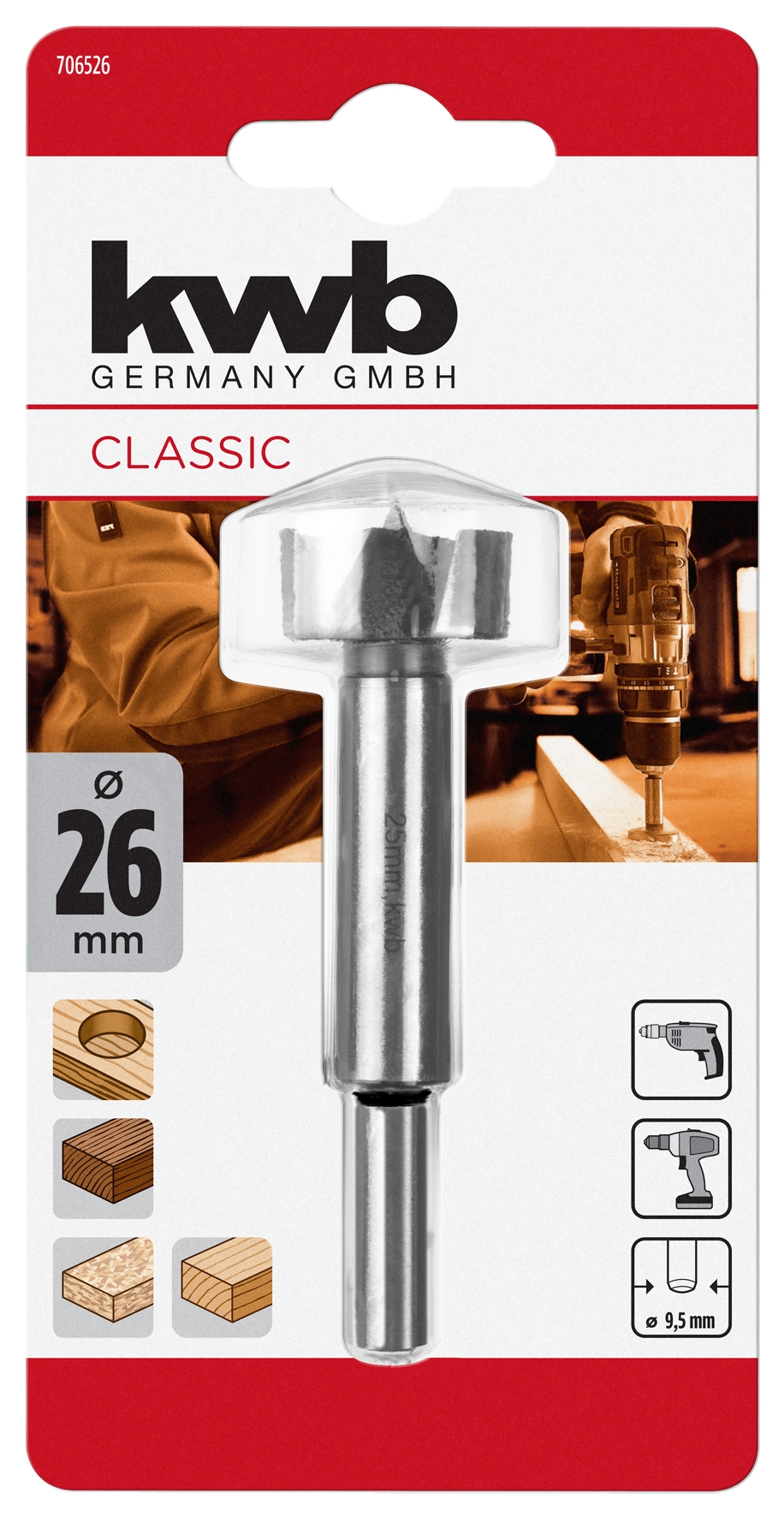 Kwb Forstnerbohrer 26 mm SB Kwb Forstnerbohrer 26 mm SB