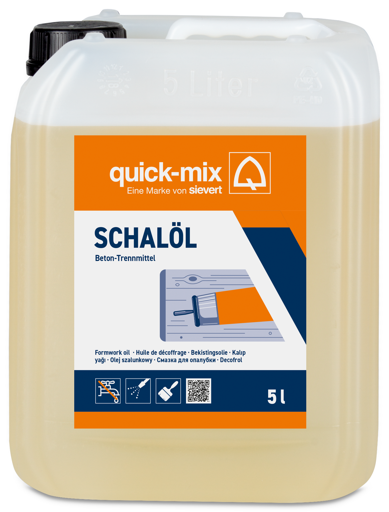 Quick-Mix Schalöl,  5 L Quick-Mix Schalöl,  5 L