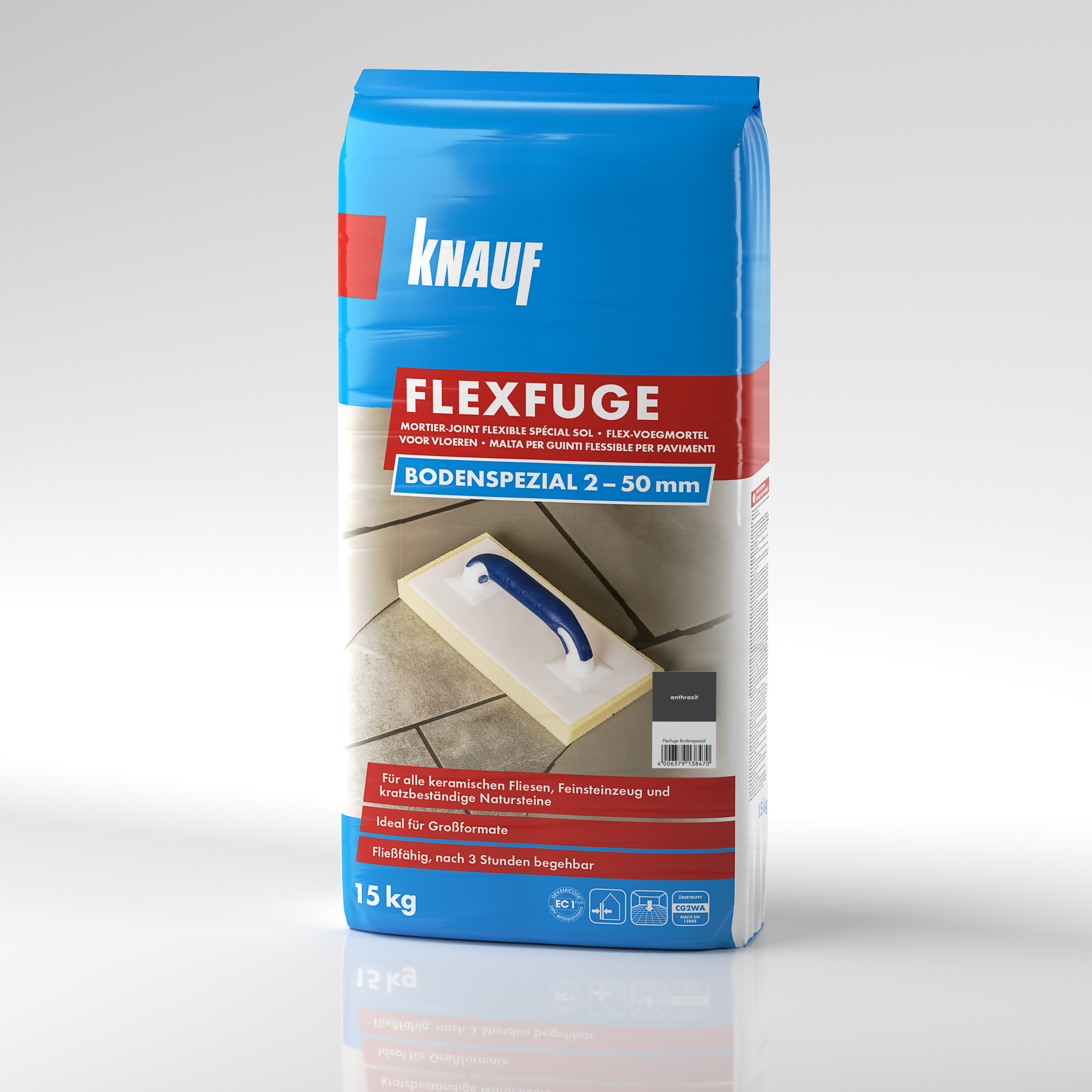 Knauf Flexf. Bodensp. Anthrazit, 15 kg D/F/NL/I
