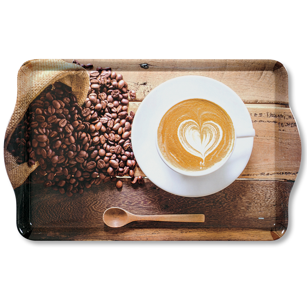 Kesper Serviertablett, Motiv: Coffee Cup, 48 x 30 x 3,5 cm Kesper Serviertablett, Motiv: Coffee Cup, 48 x 30 x 3,5 cm