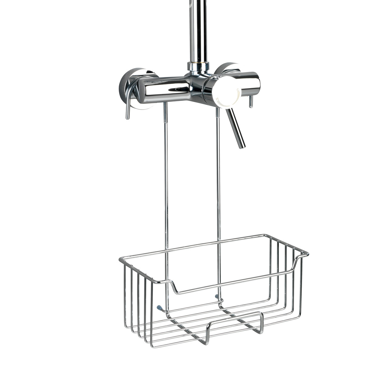 702589-Edelstahl-Thermostat-Dusch-Caddy-Milo_FS_05 WENKO MILO THERMOSTAT-DUSCH-CADDY