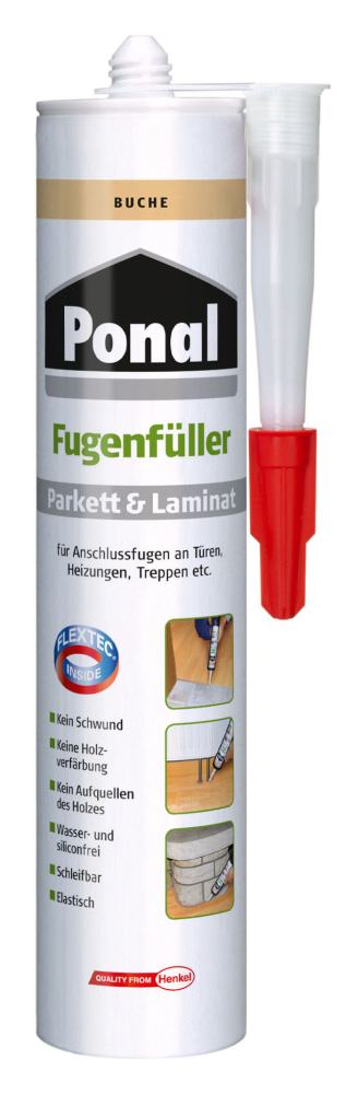 Ponal Parkett + Laminat Fugenfüller, Buche, 280 ml