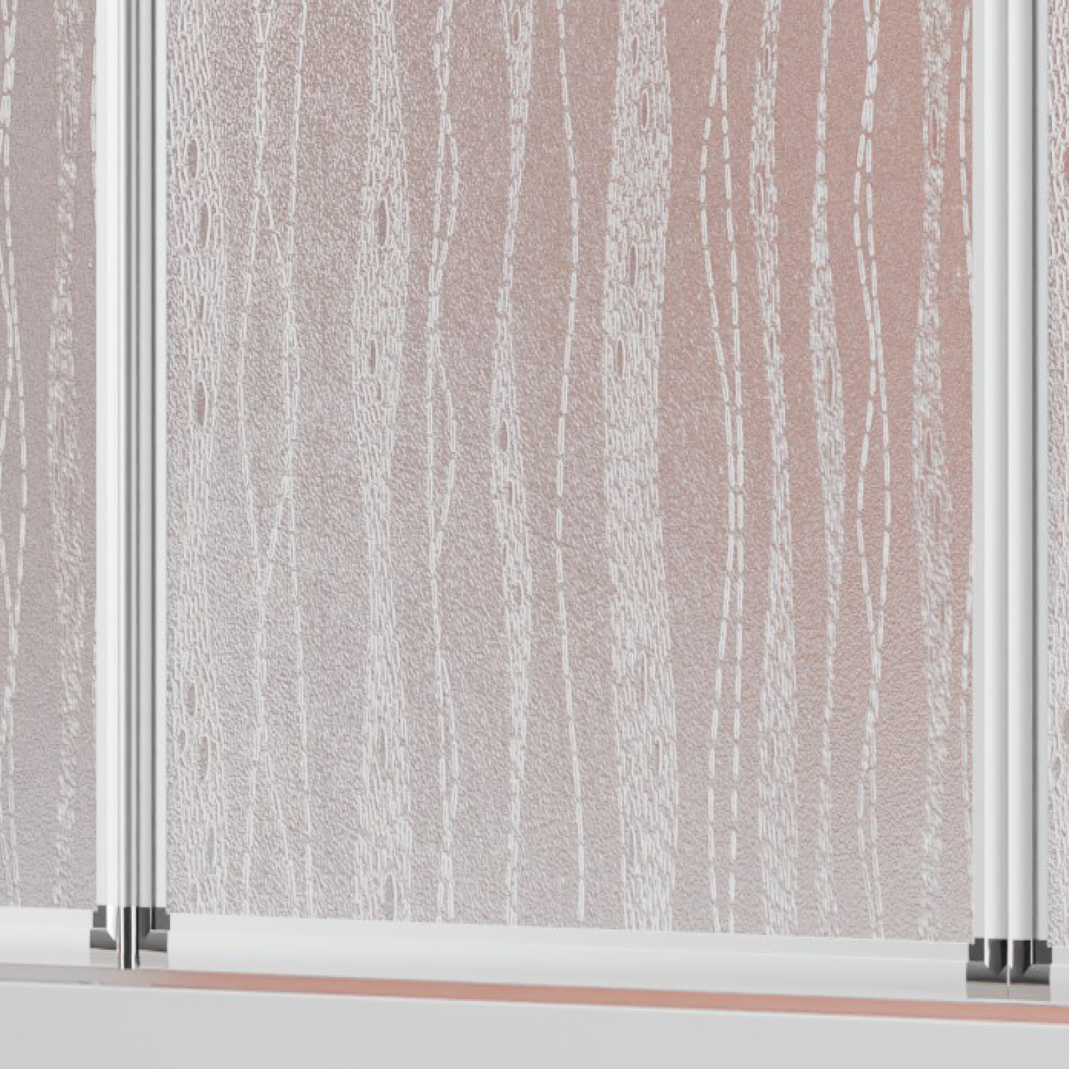GEO Badewannenfaltwand 120 x 140 cm, 3-teilig, silber GEO Badewannenfaltwand 120 x 140 cm, 3-teilig, silber
