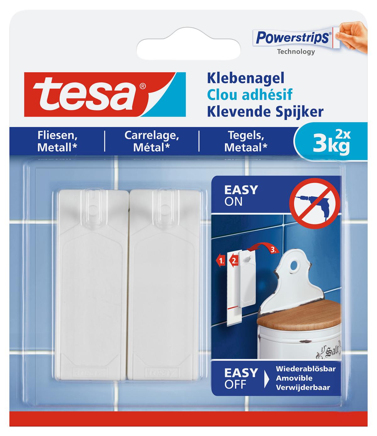tesa_777630000000_LI406_front_pa tesa Klebenagel Fliesen & Metall, 3 kg
