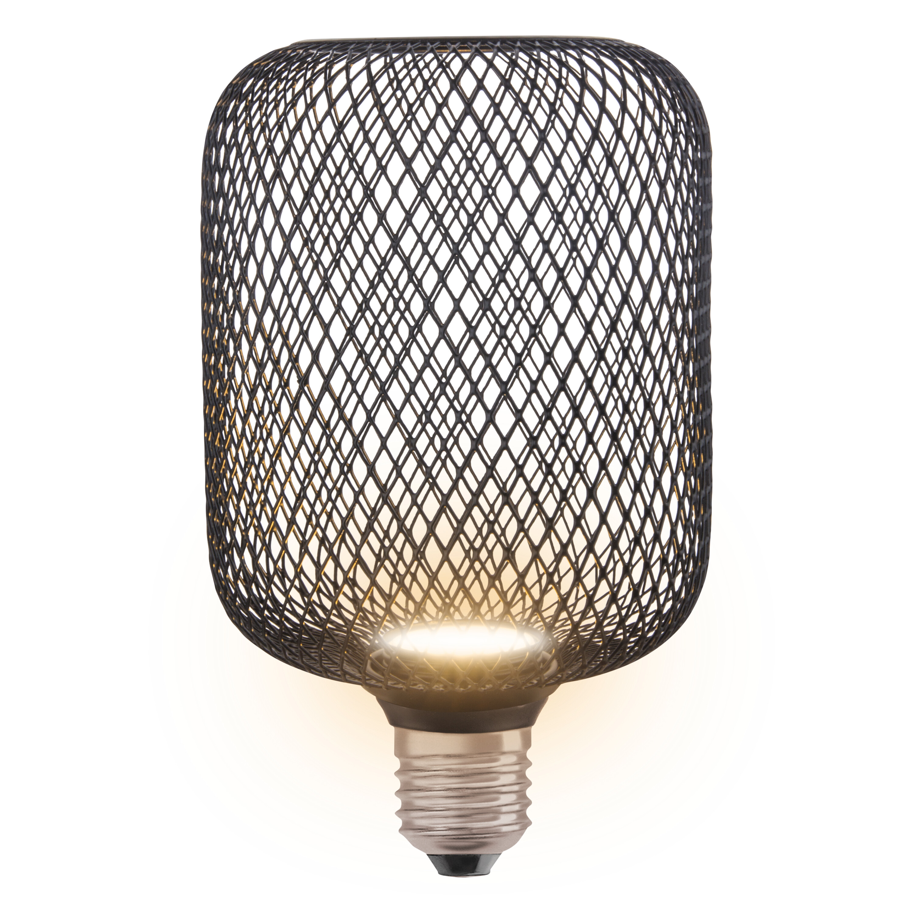 Osram LED Flatlampe, schwarz, warmweiß, E27