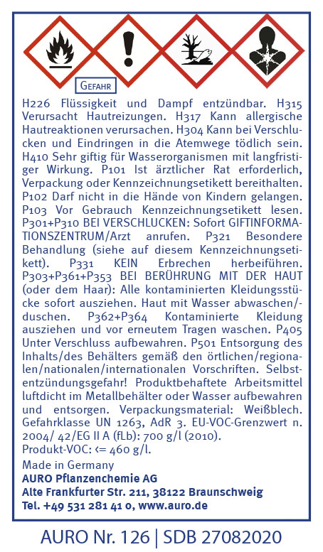 066816-066836-156173-257889-GHS-126_2708-2020 Auro Hartöl Nr. 126, farblos, 750 ml