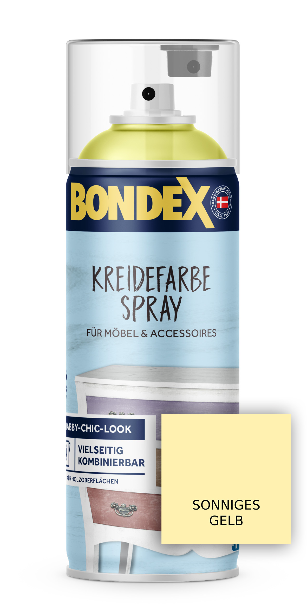 Bondex Kreidefarbe Spray sonniges gelb, 0,4 l Bondex Kreidefarbe Spray sonniges gelb, 0,4 l