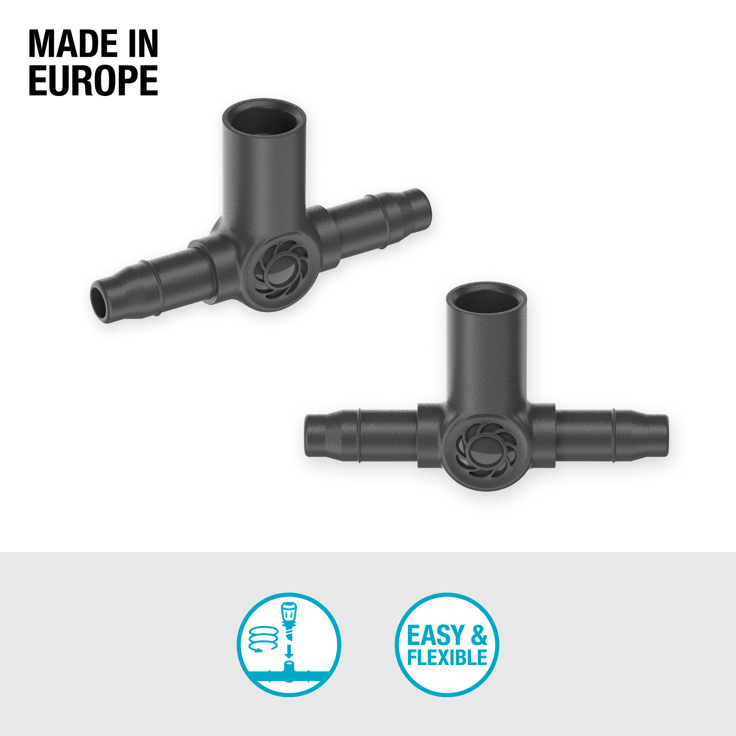 Gardena Micro-Drip-System T-Stück für Sprühdüsen/Endtropfer 4,6 mm (3/16") Gardena Micro-Drip-System T-Stück für Sprühdüsen/Endtropfer 4,6 mm (3/16")