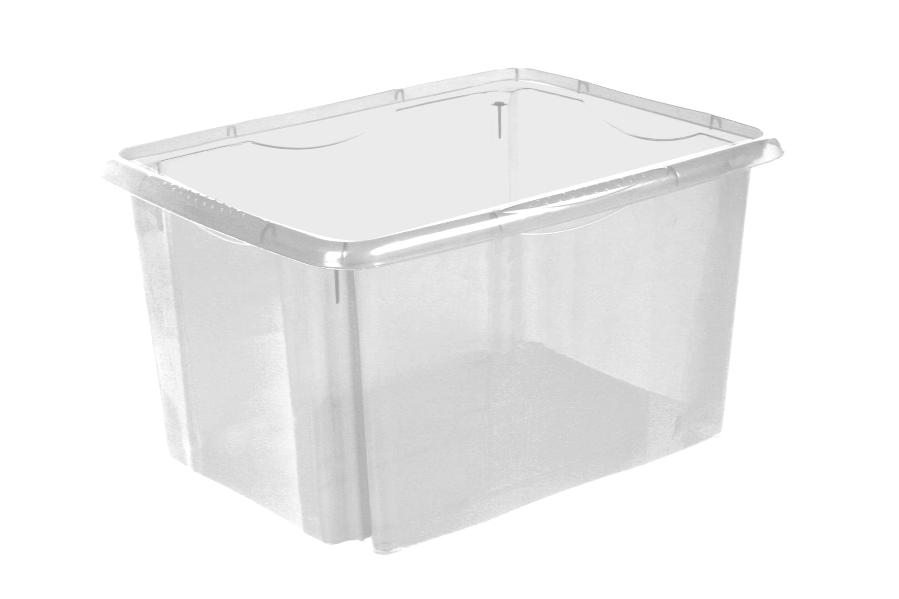 keeeper Aufbewahrungsbox mit Dreh-/Stapelsystem, 54,5 x 39 x 29,5 cm, 45 l, Emil, Transparent keeeper Aufbewahrungsbox mit Dreh-/Stapelsystem, 54,5 x 39 x 29,5 cm, 45 l, Emil, Transparent