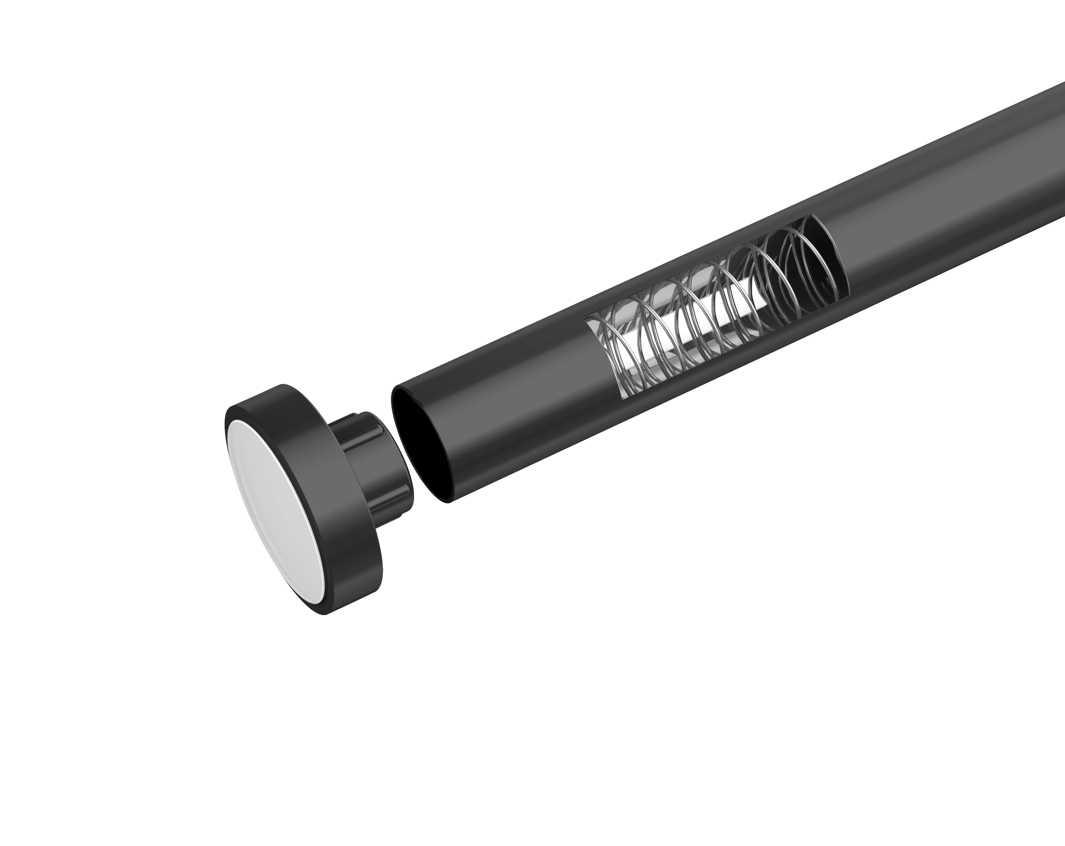 Schöner Wohnen Teleskop Duschstang.Obleon, 70-115 cm, schwarz