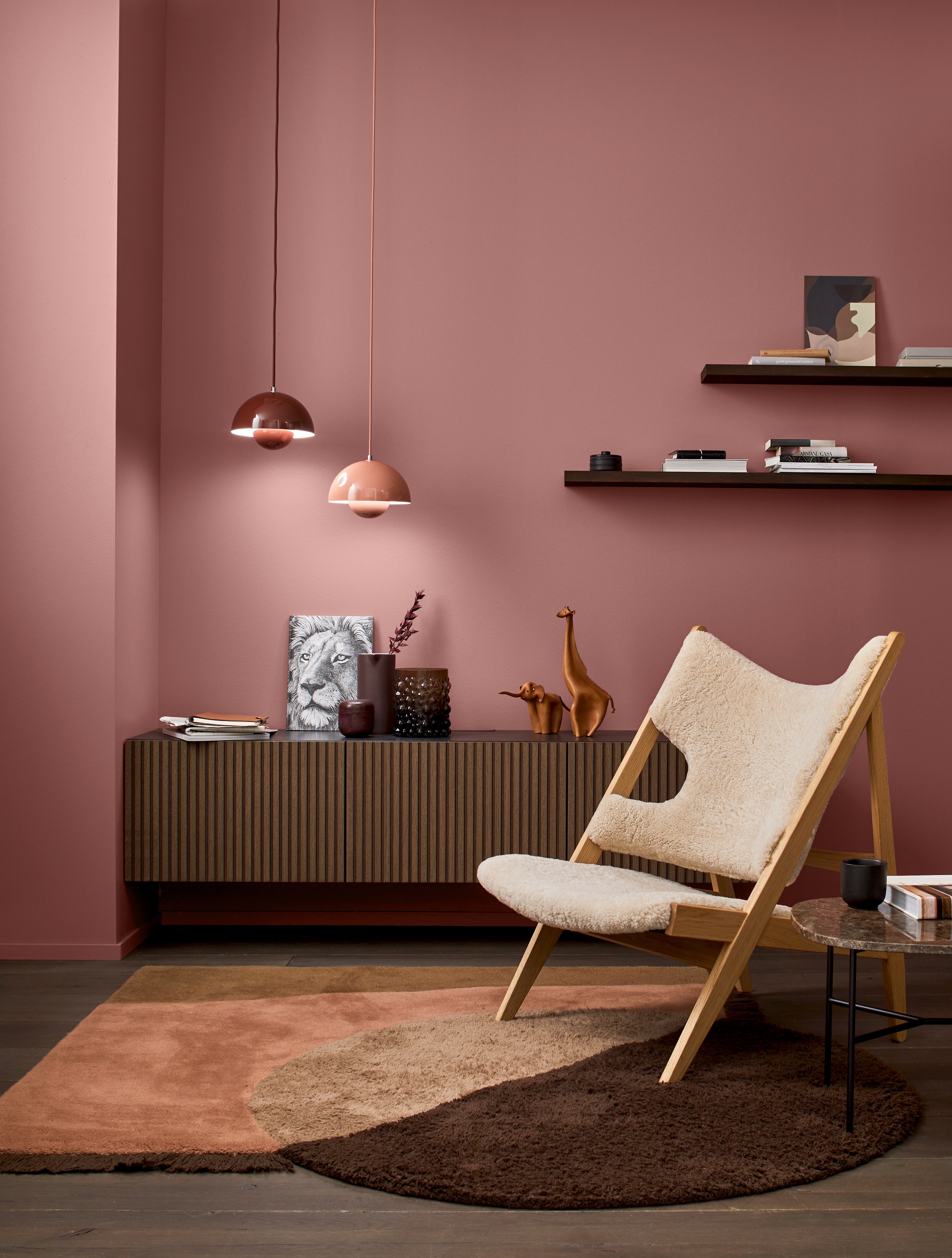 Alpina Pure Farben Rhabarberrot, 2,5 Liter