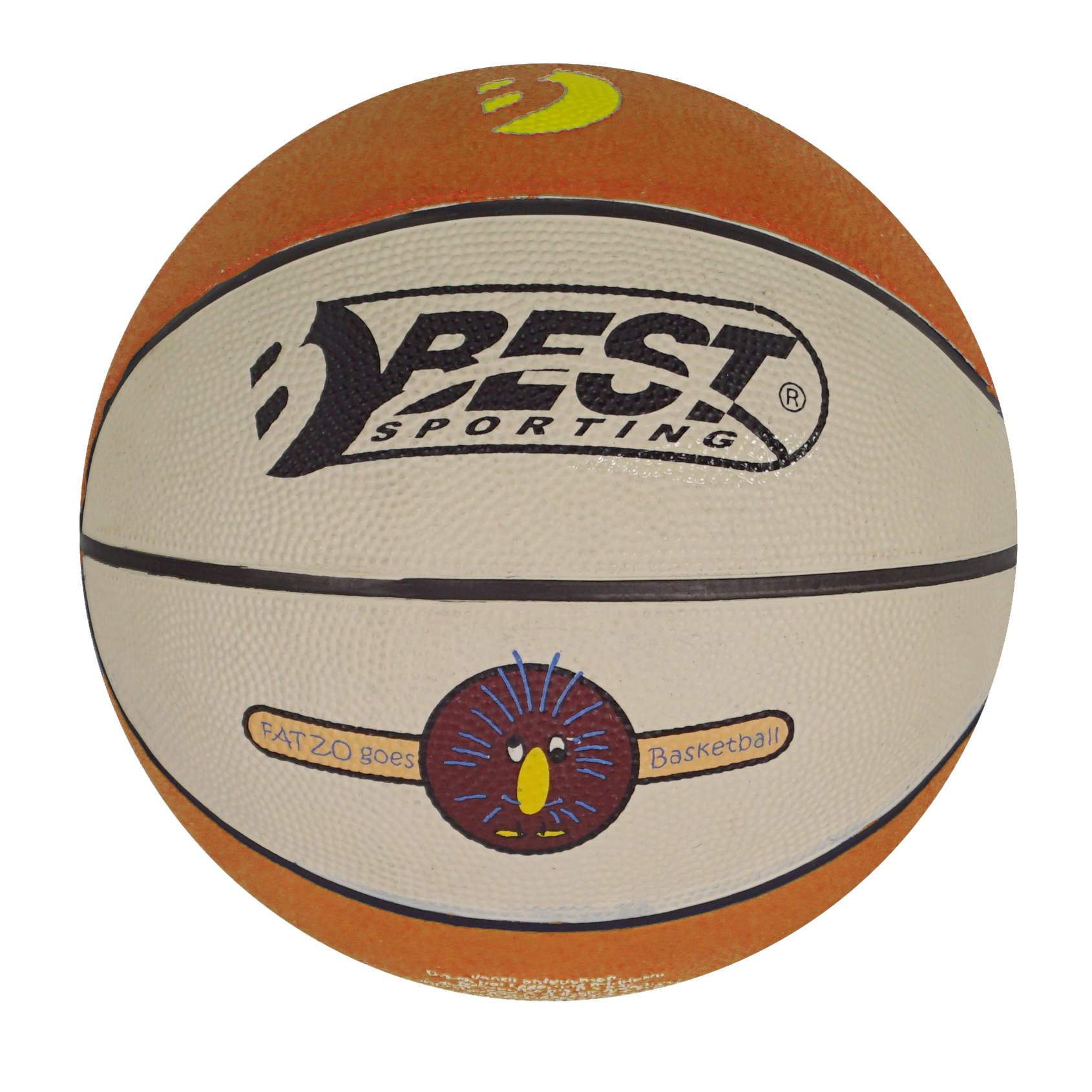 Best Mini Basketball, dunkelbraun/creme