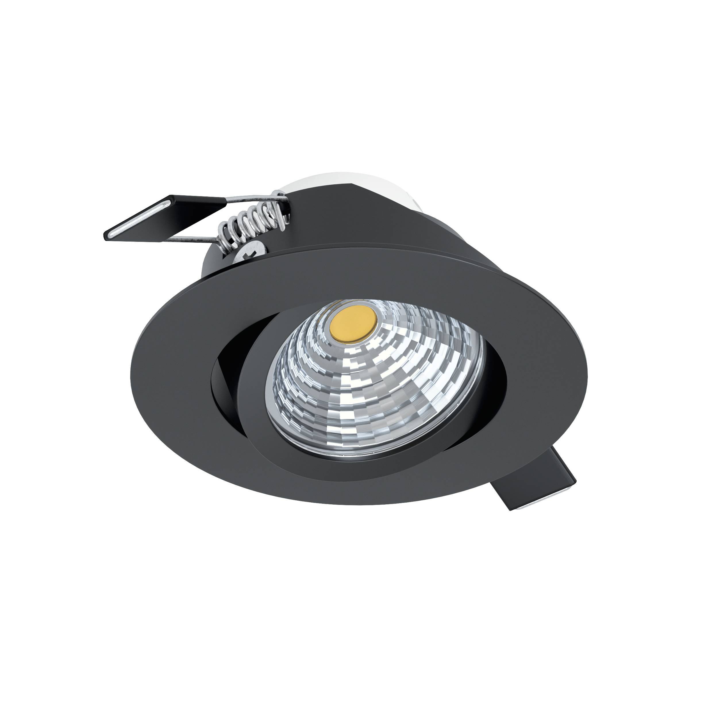 791220-2 Eglo Einbauleuchte, Ø88 schwarz, 2700K SALICETO