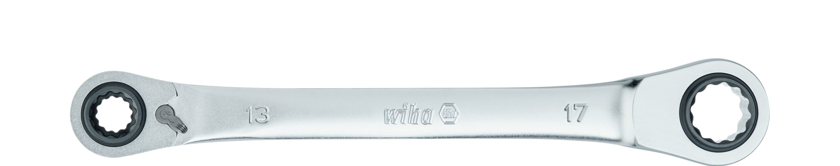 Wiha Doppelring-Ratschenschlüssel 4in1, umschaltbar 17 mm