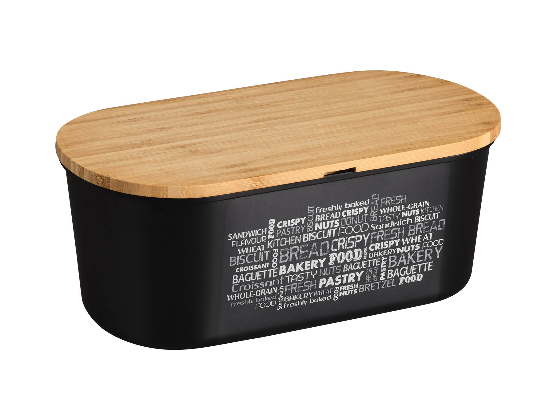 Kesper Brotbox, schwarz, FSC, 34 x 14 x 18 cm Kesper Brotbox, schwarz, FSC, 34 x 14 x 18 cm