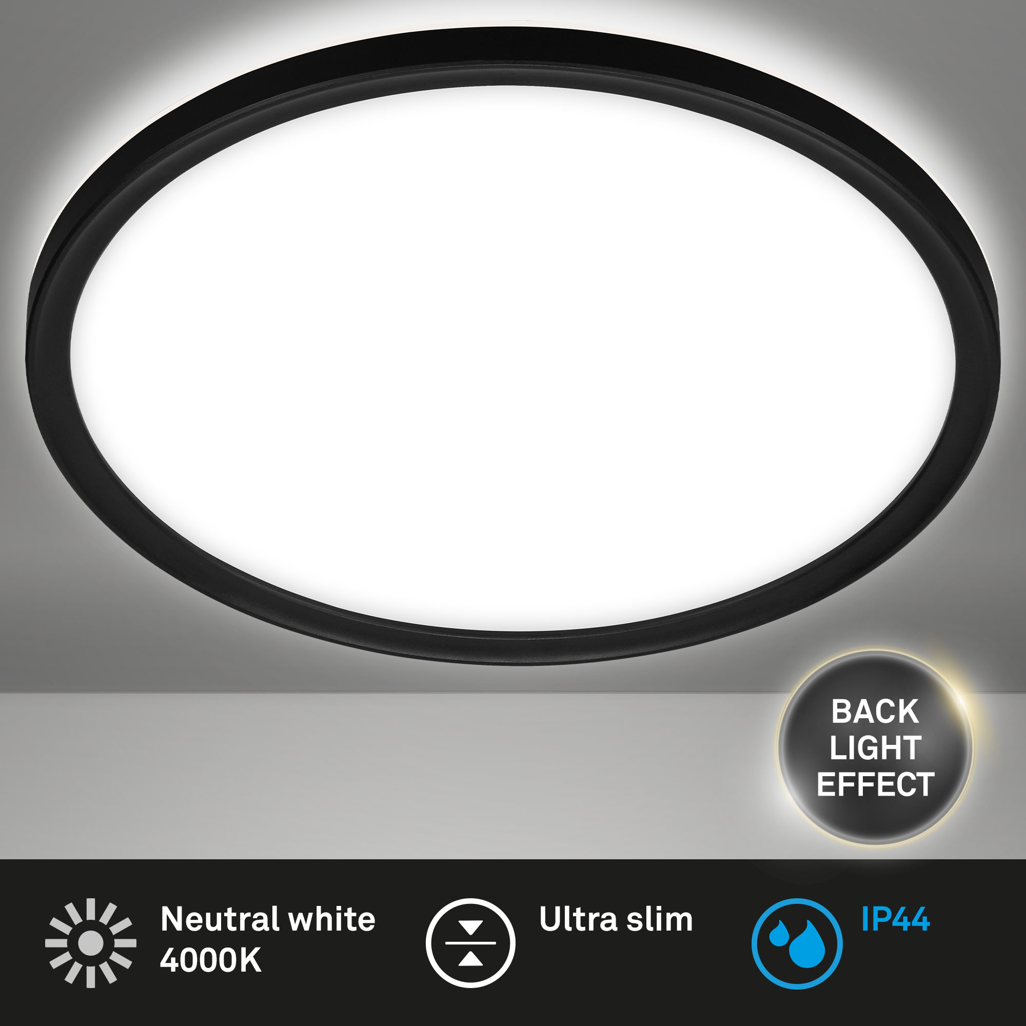 Briloner Deckenleuchte Backlight, 29 cm