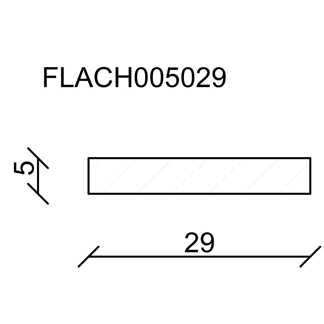 544263-Querschnitt Neuhofer Flachleiste, Fichte/Kiefer astrein roh
