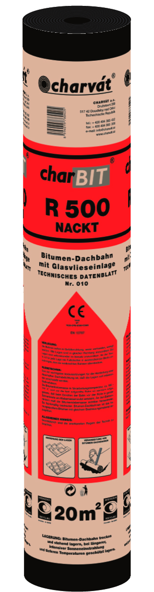 Charvát Bitumen-Dachpappe R500, nackt