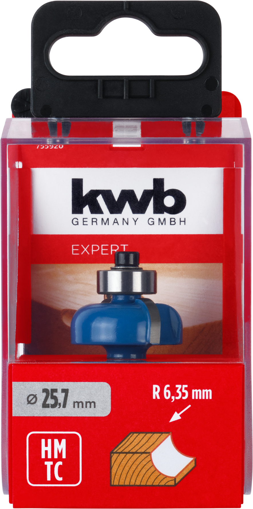 Kwb Hohlkehlfräser HM, 25,7 mm, SB-Box Kwb Hohlkehlfräser HM, 25,7 mm, SB-Box