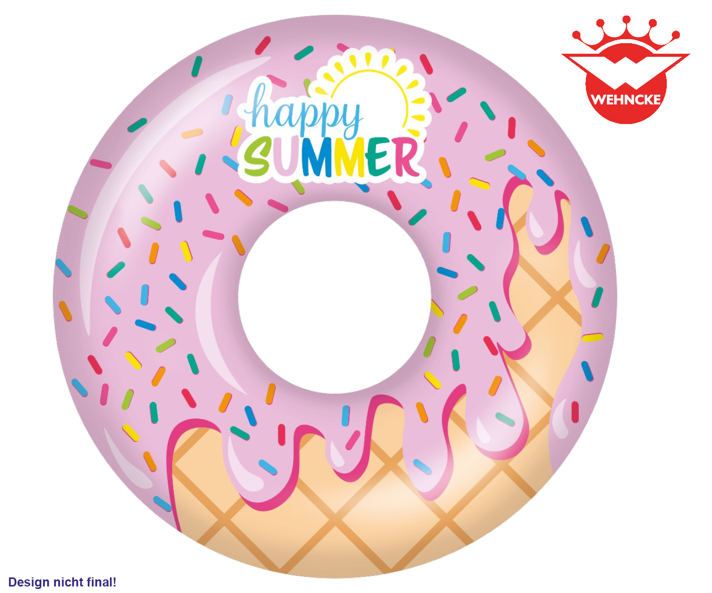 Happy People "Happy Summer" Schwimmring, 79 cm