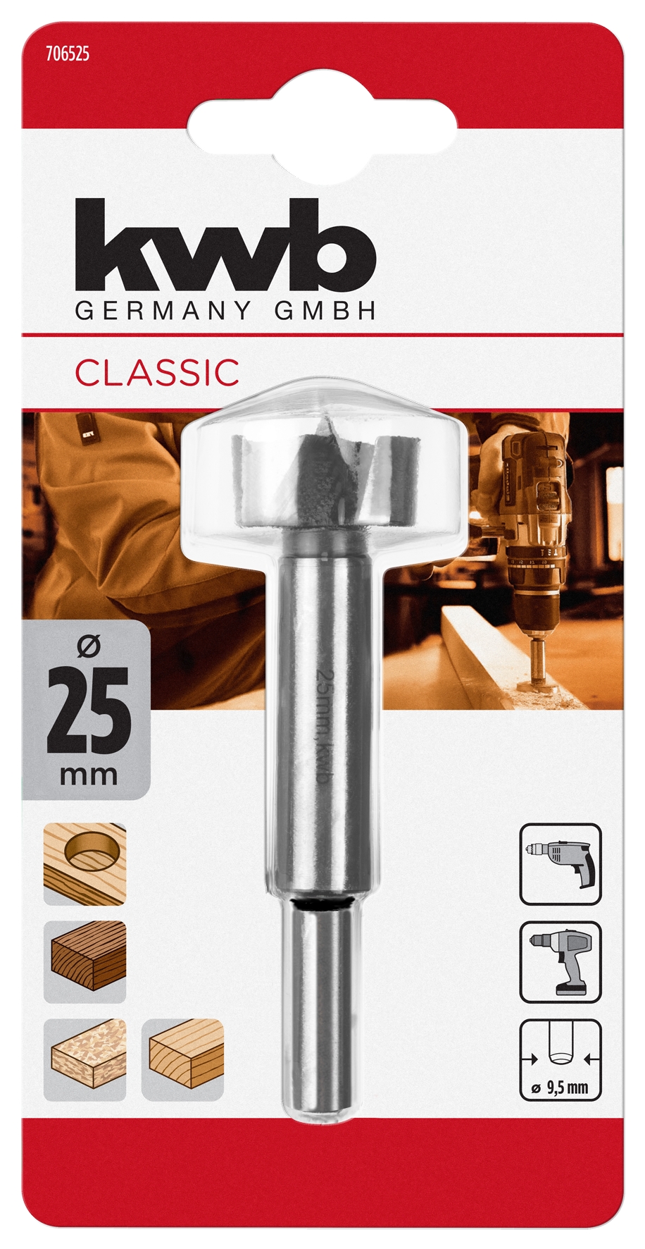 Kwb Forstnerbohrer 25 mm SB Kwb Forstnerbohrer 25 mm SB