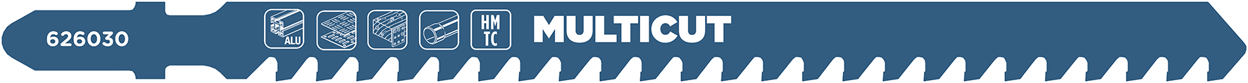 kwb Multicut HM-Stichsägeblatt mit T-Schaft für Metall, progressiver Zahnteilung, mittel, 130 mm kwb Multicut HM-Stichsägeblatt mit T-Schaft für Metall, progressiver Zahnteilung, mittel, 130 mm