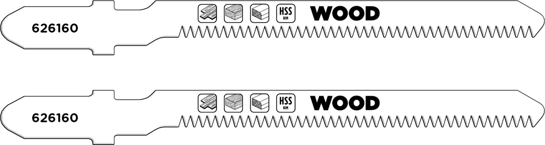 kwb HSS-BiM-Stichsägeblätter mit T-Schaft für Laminat und Hartholz, kurve, 82 mm kwb HSS-BiM-Stichsägeblätter mit T-Schaft für Laminat und Hartholz, kurve, 82 mm