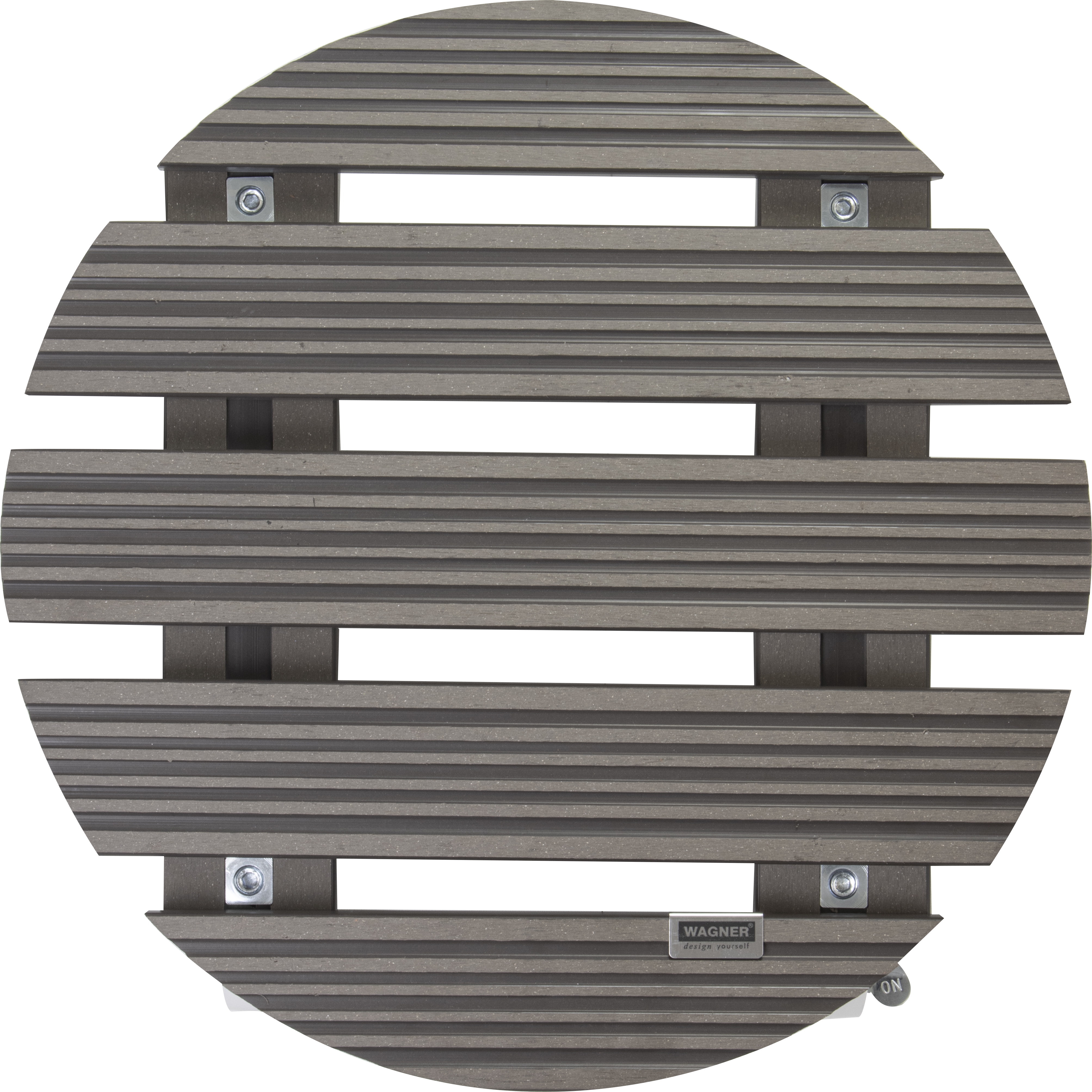 Wagner Pflanzenroller WPC, Ø 385 mm, taupe
