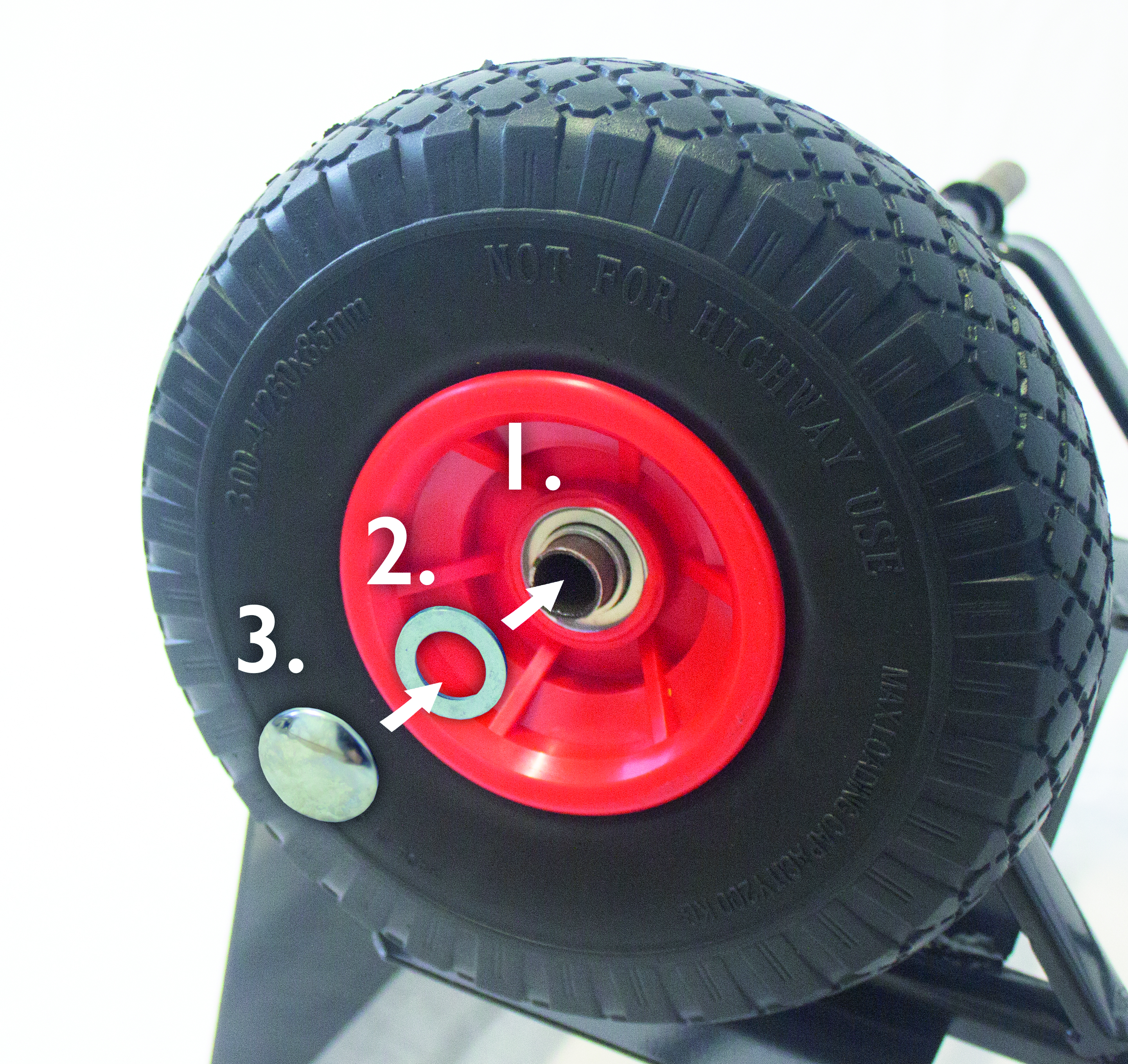 Pro-Bau-Tec Luftrad 260 x 85 mm/3.00-4, 2 Stück Pro-Bau-Tec Luftrad 260 x 85 mm/3.00-4, 2 Stück