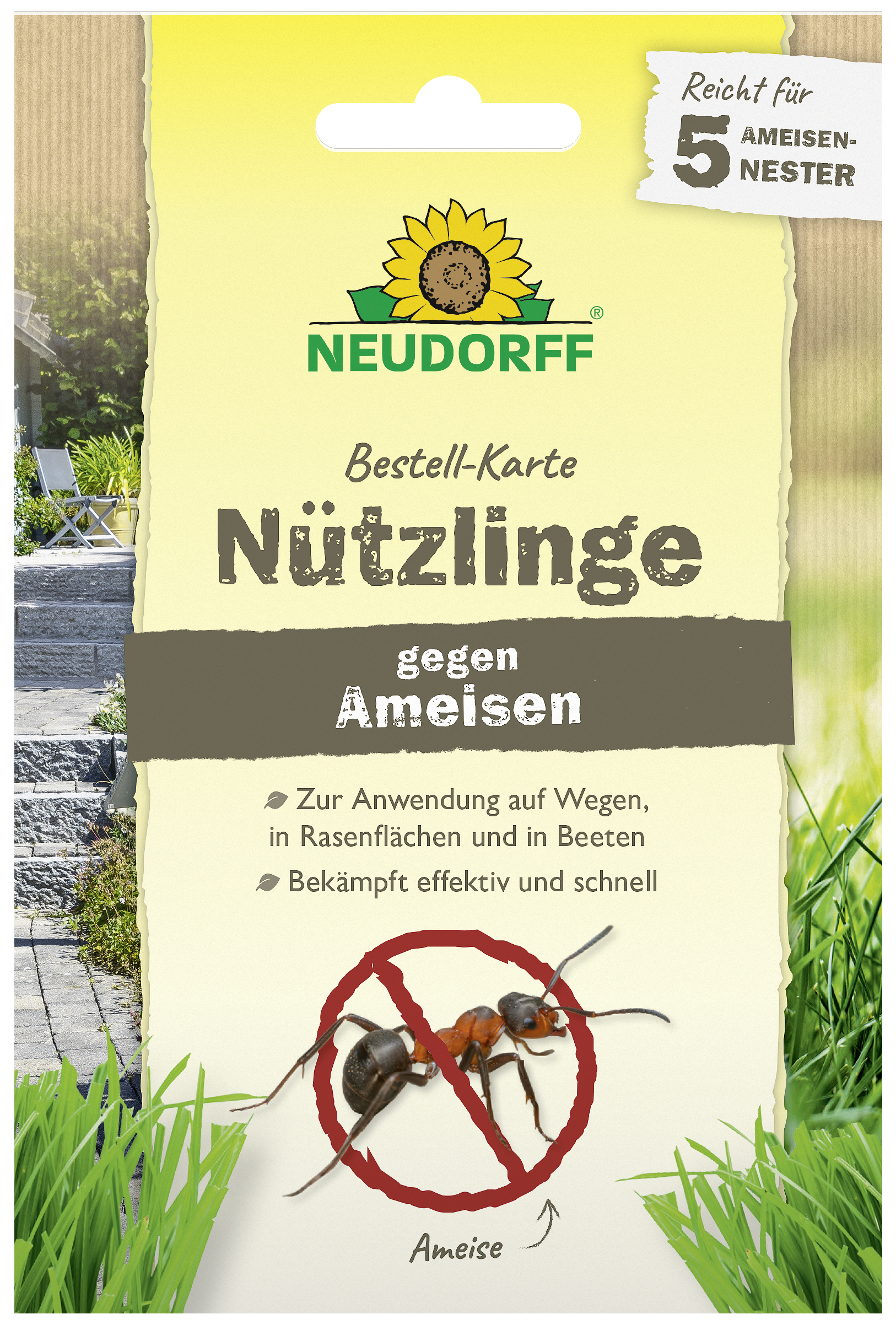 Neudorff Bestell-Karte Nützlinge gegen Ameisen