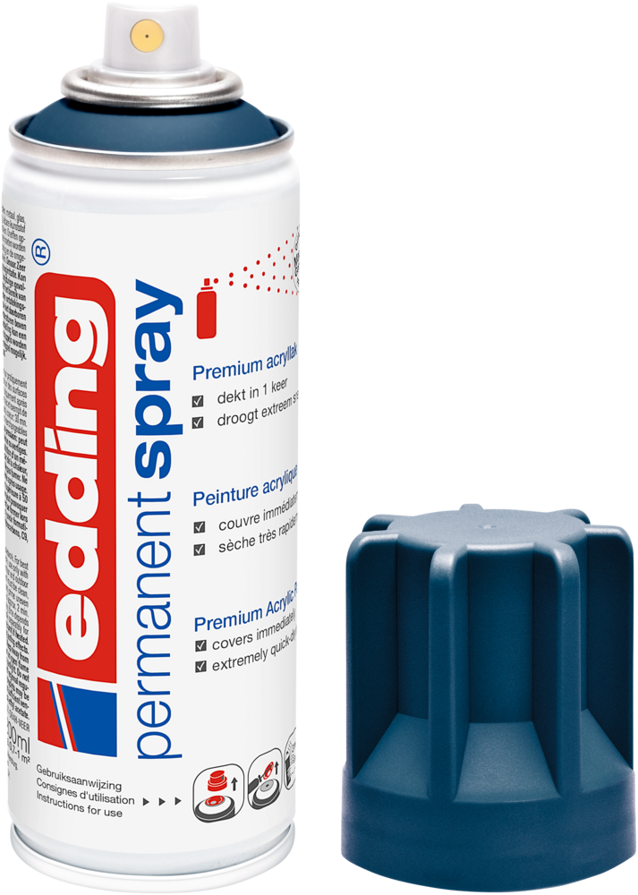 Edding 5200 Permanentspray Premium Acryllack elegant nachtblau matt Edding 5200 Permanentspray Premium Acryllack elegant nachtblau matt