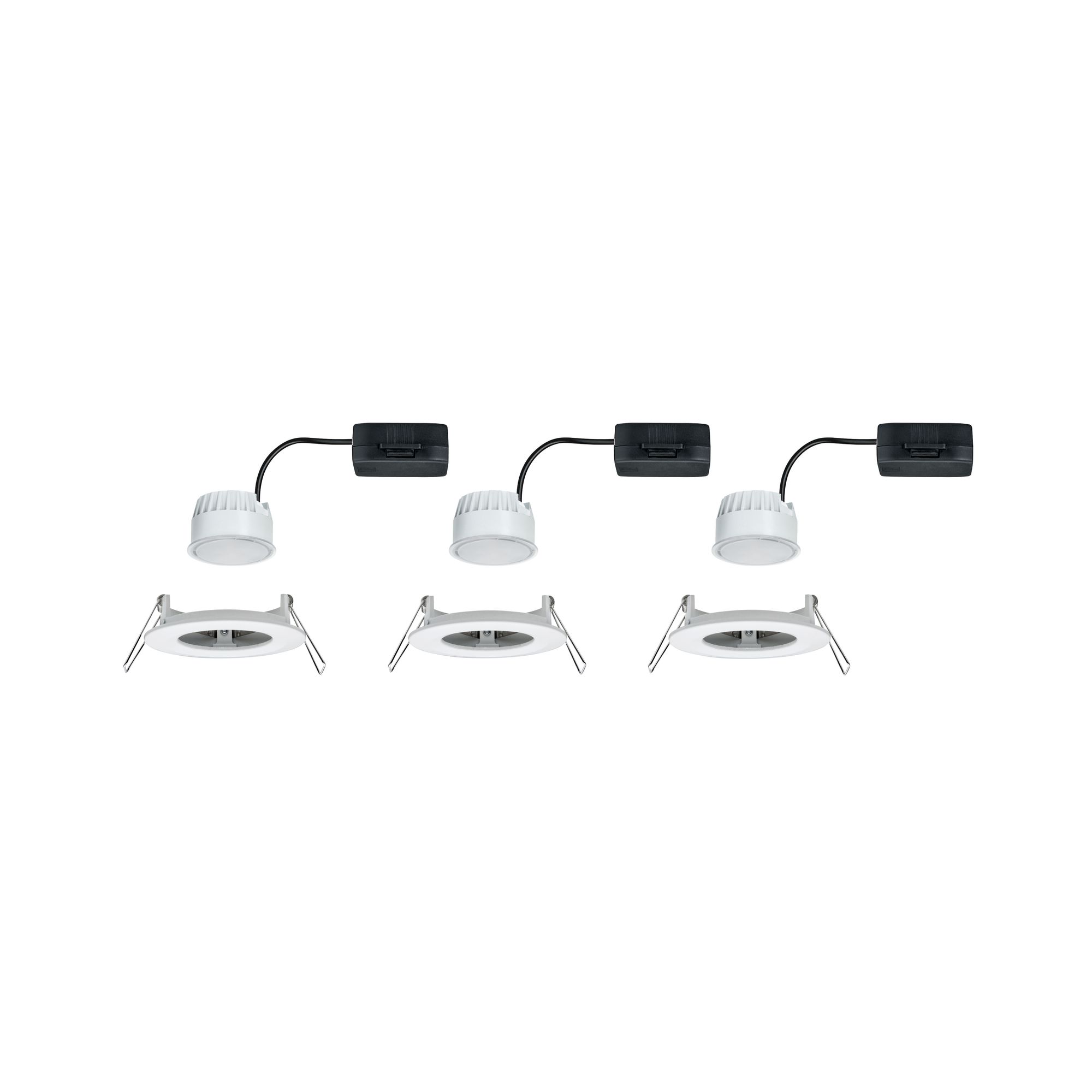 529456-1 PAULMANN EINBAULEUCHTE 3X6,5W 2700K RUND WEISS /MATT