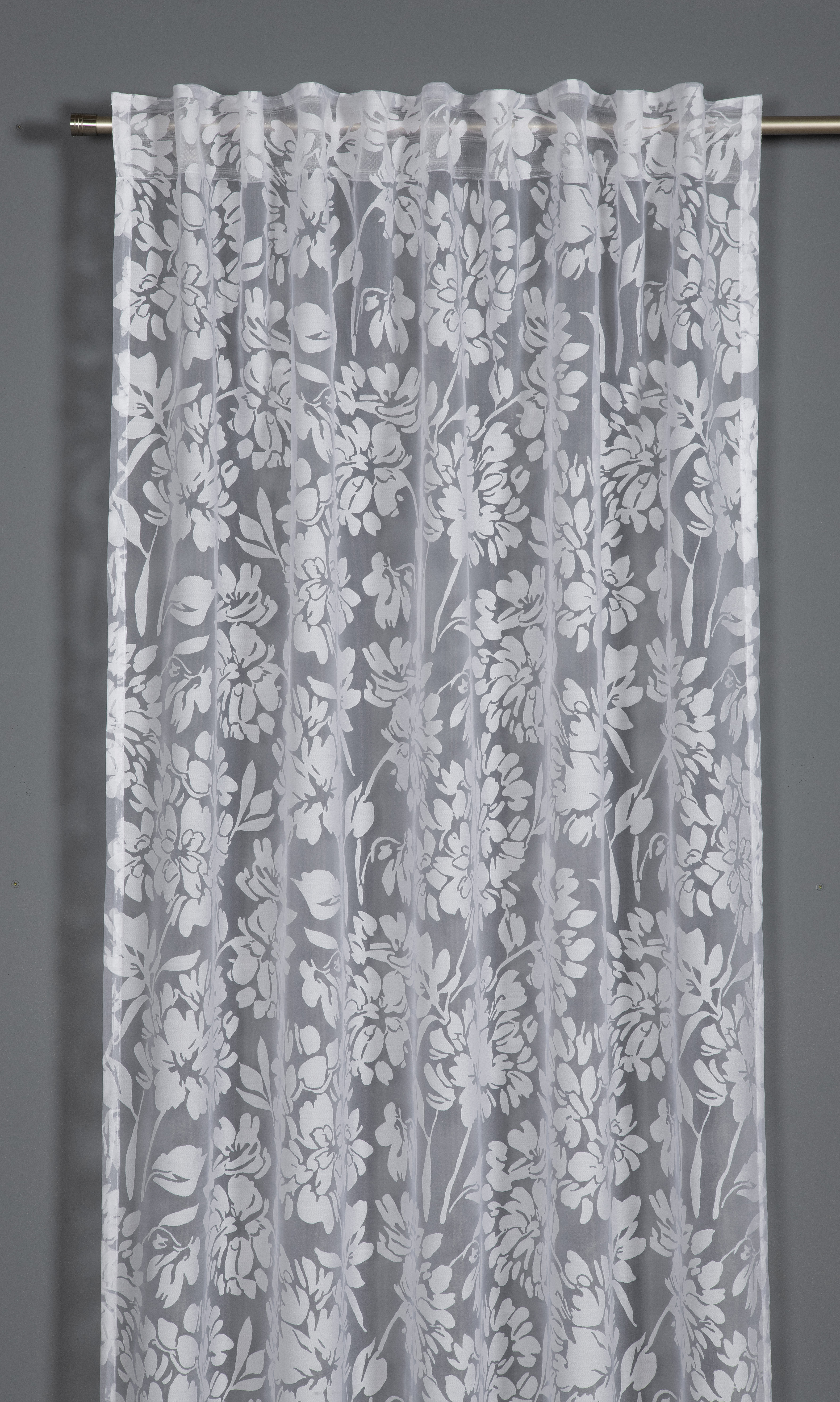 Sehlbach Schal mit Gardinenband weiß, 135 x 245 cm Sehlbach Schal mit Gardinenband weiß, 135 x 245 cm