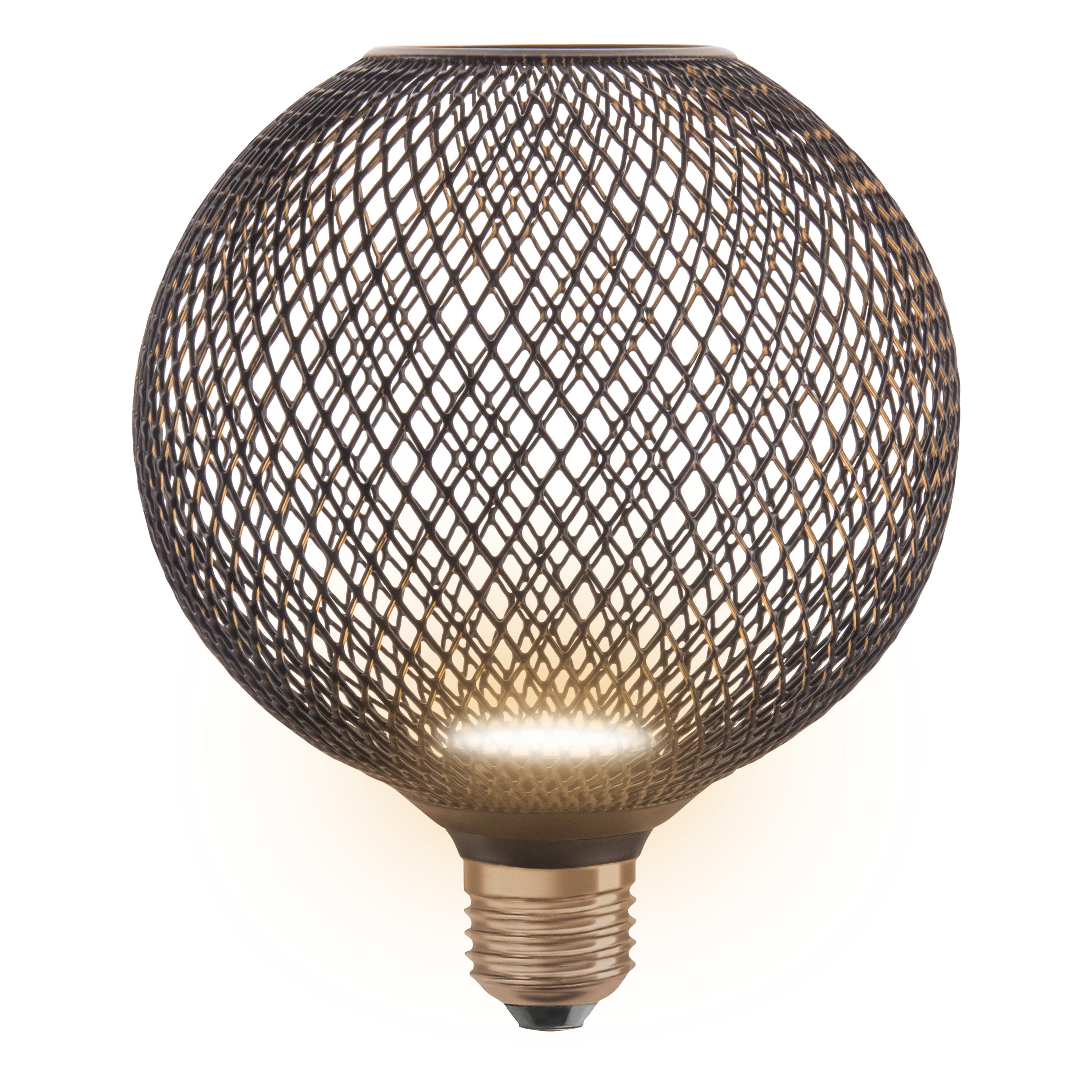 Osram LED Flatlampe 125 mm, schwarz, warmweiß, E27