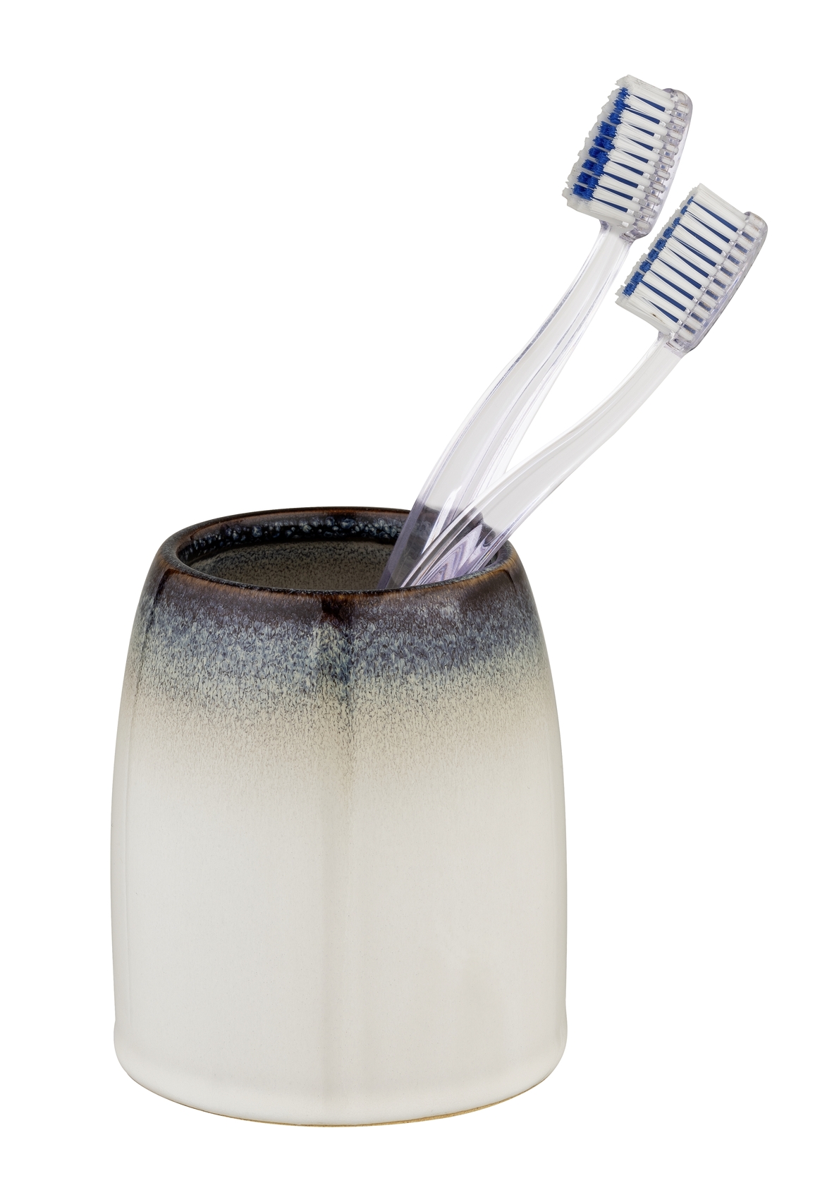 Schöner Wohnen Zahnputzbecher Osteto, braun/weiß Schöner Wohnen Zahnputzbecher Osteto, braun/weiß