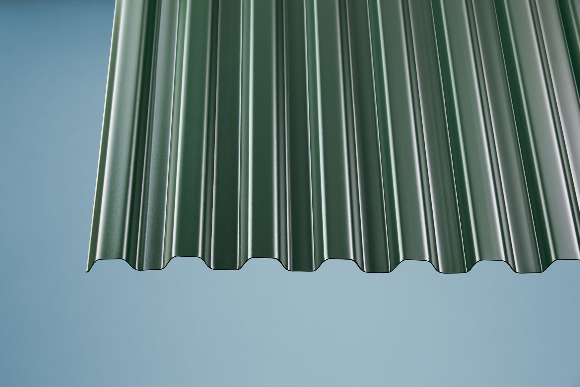 Gutta PVC Wellplatten Trapez 70/18, 2000 x 900 x 1,2 mm, moosgrün Gutta PVC Wellplatten Trapez 70/18, 2000 x 900 x 1,2 mm, moosgrün