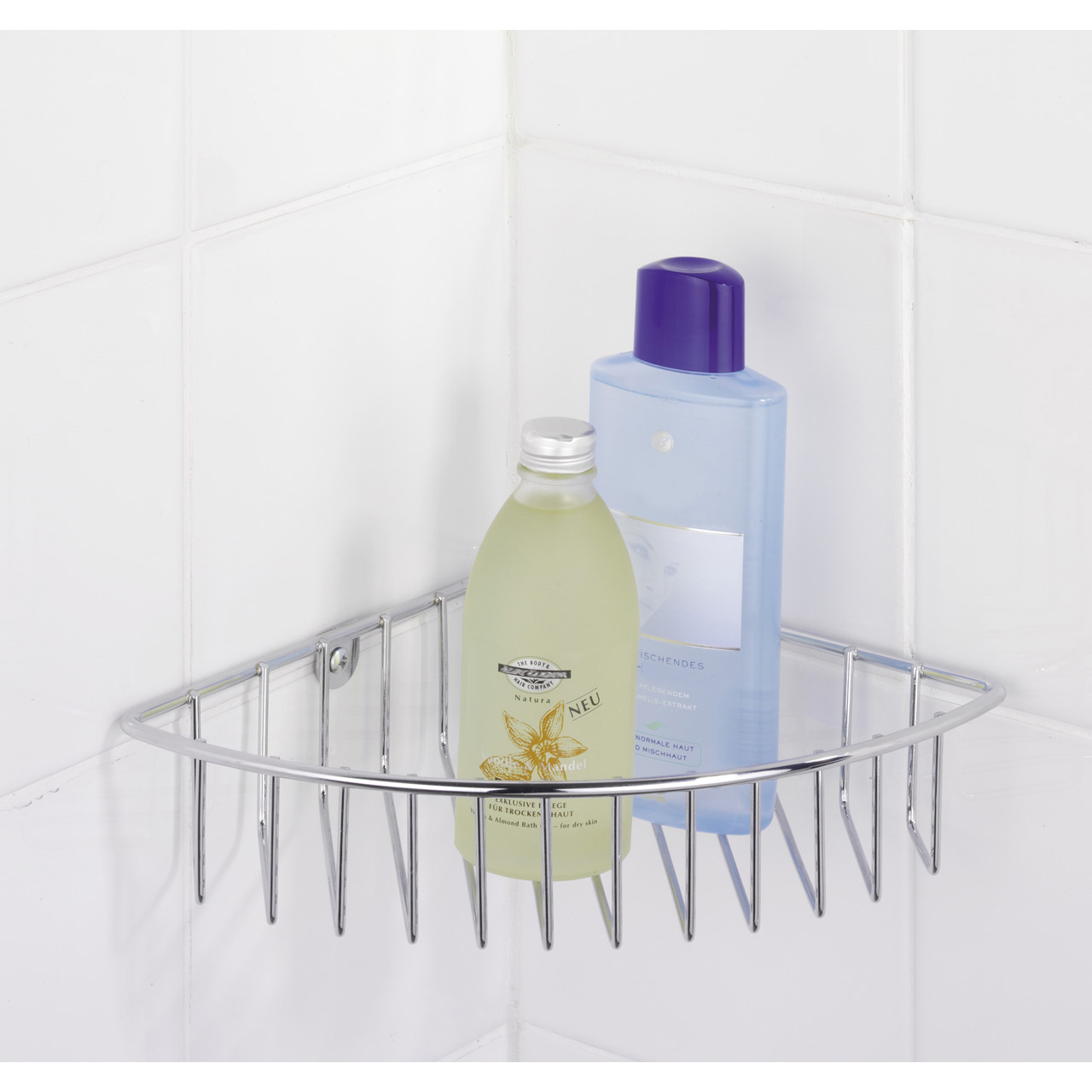 422866-Eckablage-Genola-chrom_AMBI_01 WENKO ECKABLAGE GENOLA CHROM 26X20X5,5CM