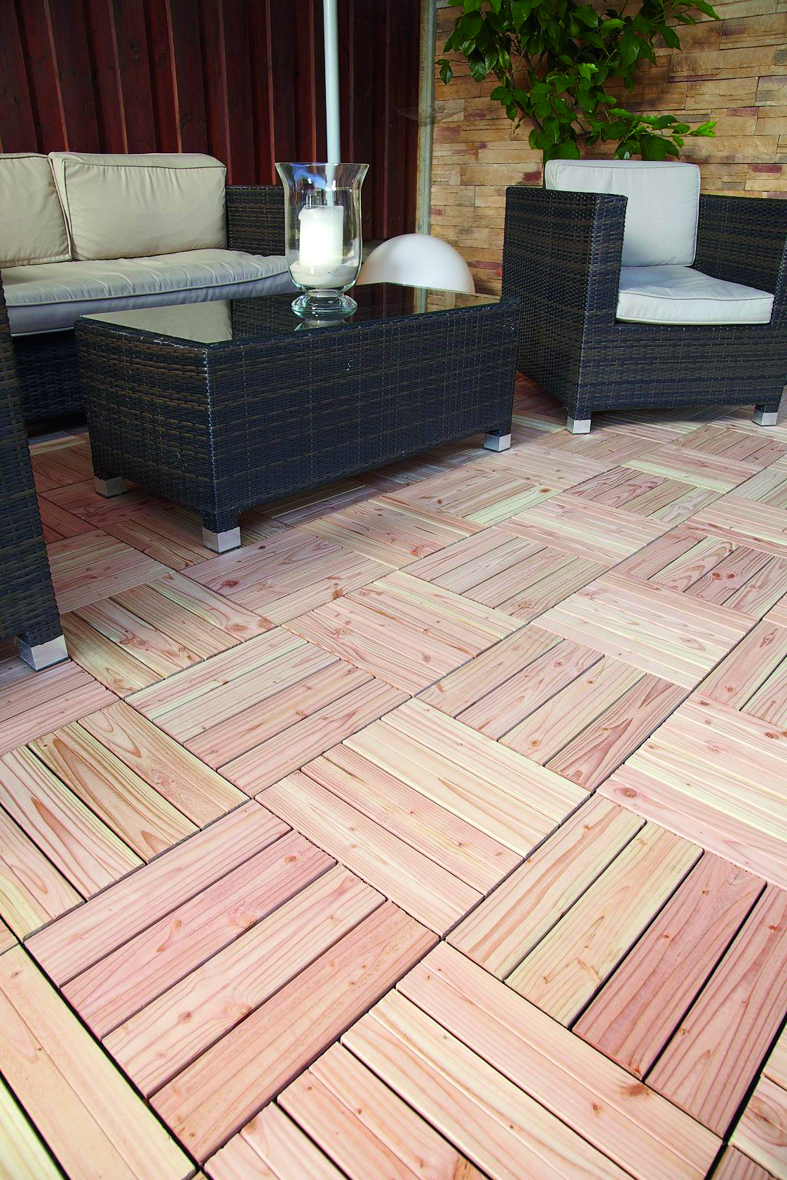 470552-2 KLICK-HOLZFLIESE GEN.DOUGLASIE 25MM 4ST.