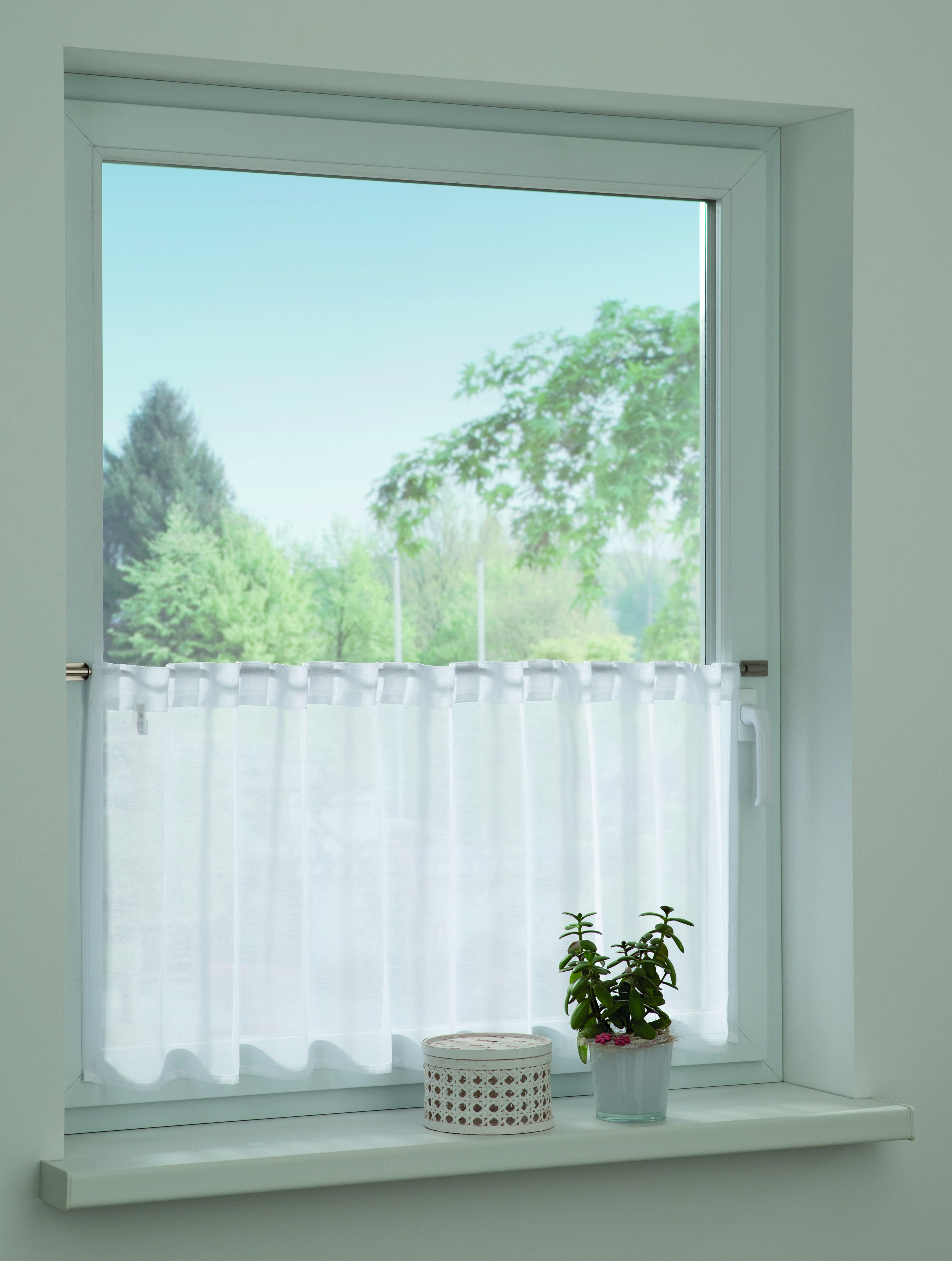 Sehlbach Fertiggardine weiß, 140 x 45 cm Sehlbach Fertiggardine weiß, 140 x 45 cm
