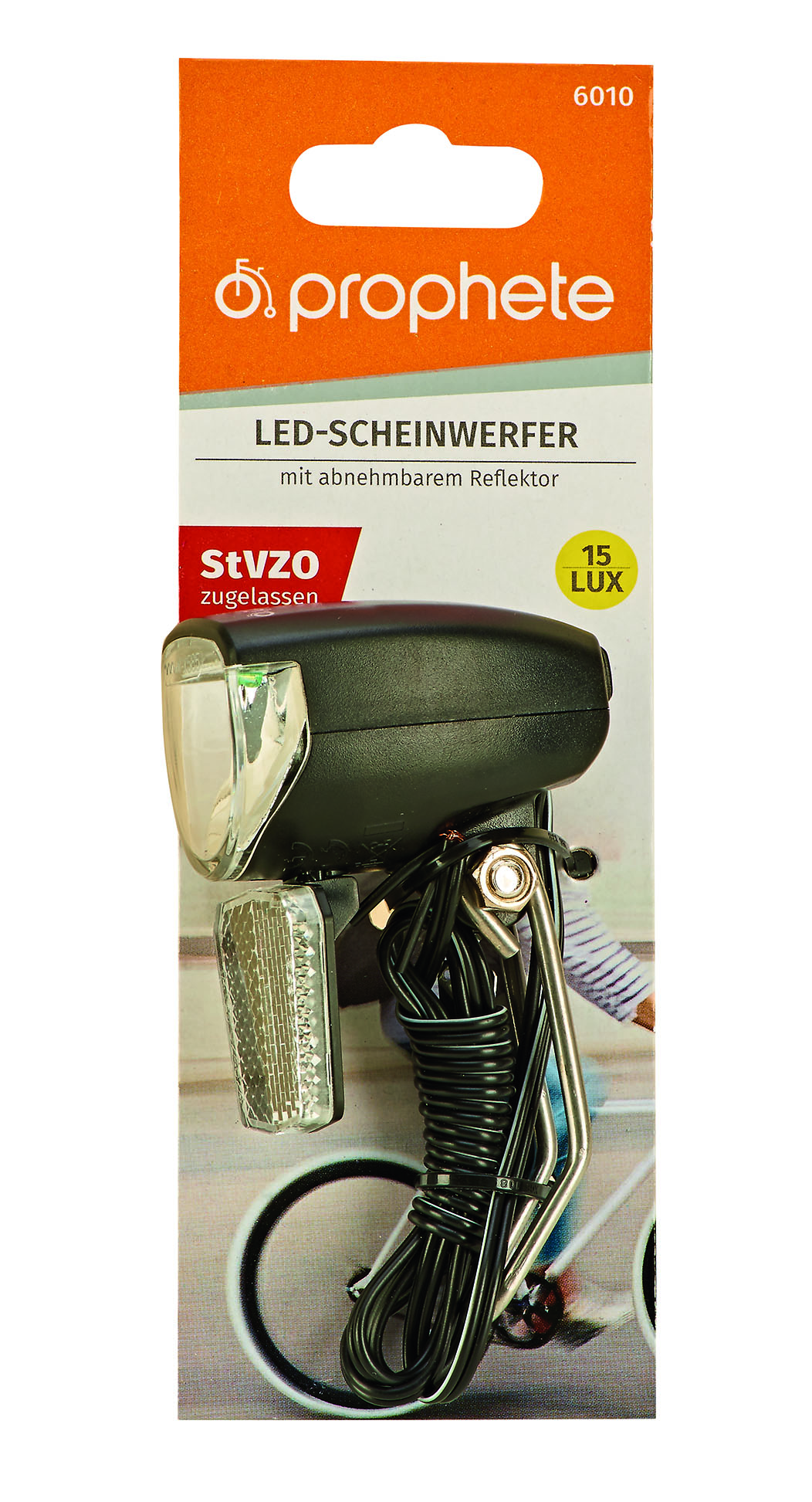 Prophete LED-SCHEINWERFER 15LUX MIT ABNEHMBAREM REFLEKTOR