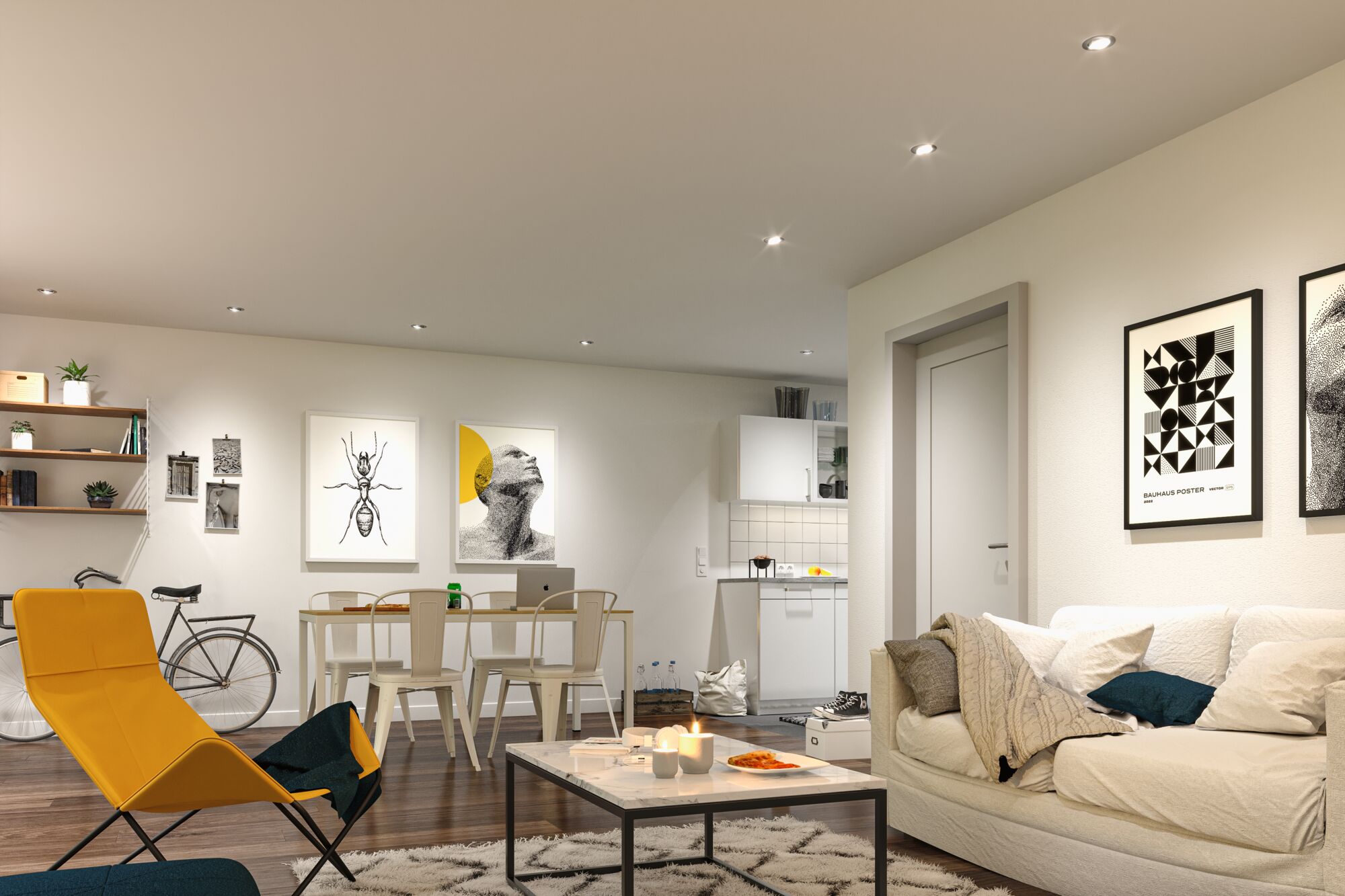 Paulmann EBL Set Base Zigbee Coin Dimmbar schwenkbar, 3x430lm, 230V, Eisen gebürstet