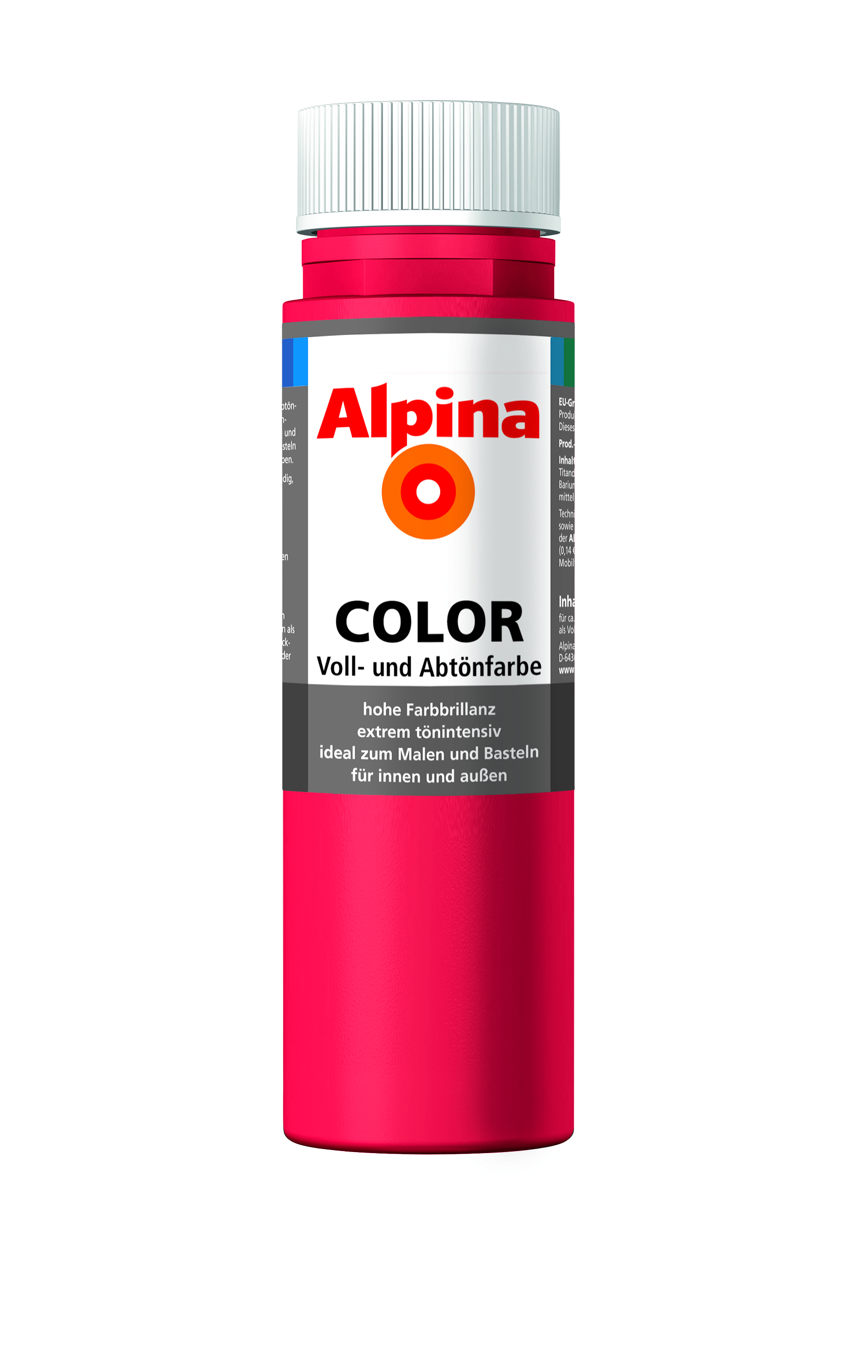 Alpina Color Voll- und Abtönfarbe Fire Red, 250ml