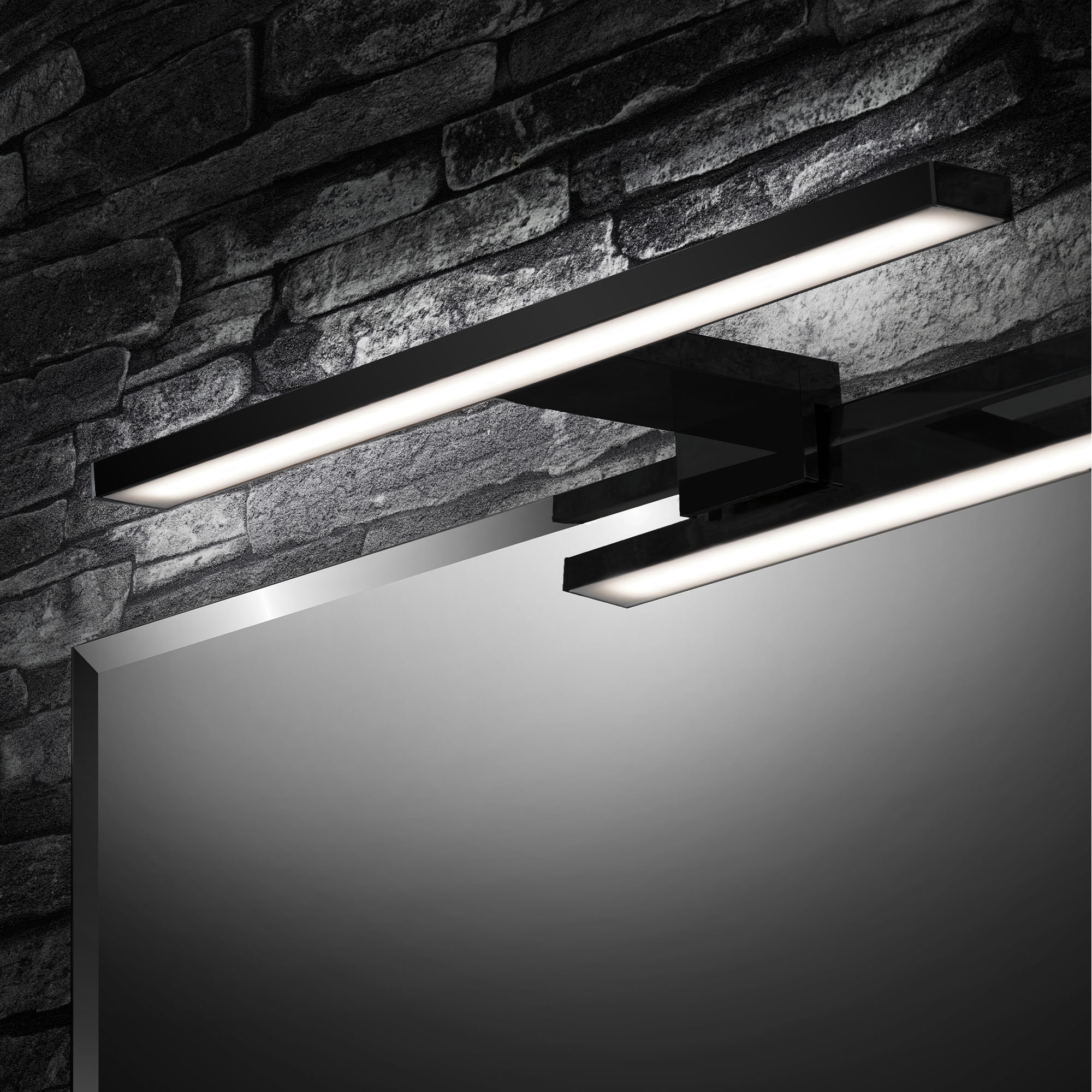 Briloner LED Spiegelleuchte, 30 cm, schwarz Briloner LED Spiegelleuchte, 30 cm, schwarz