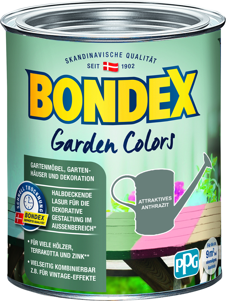 Bondex Garden Colors Attraktives Anthrazit, 750ml