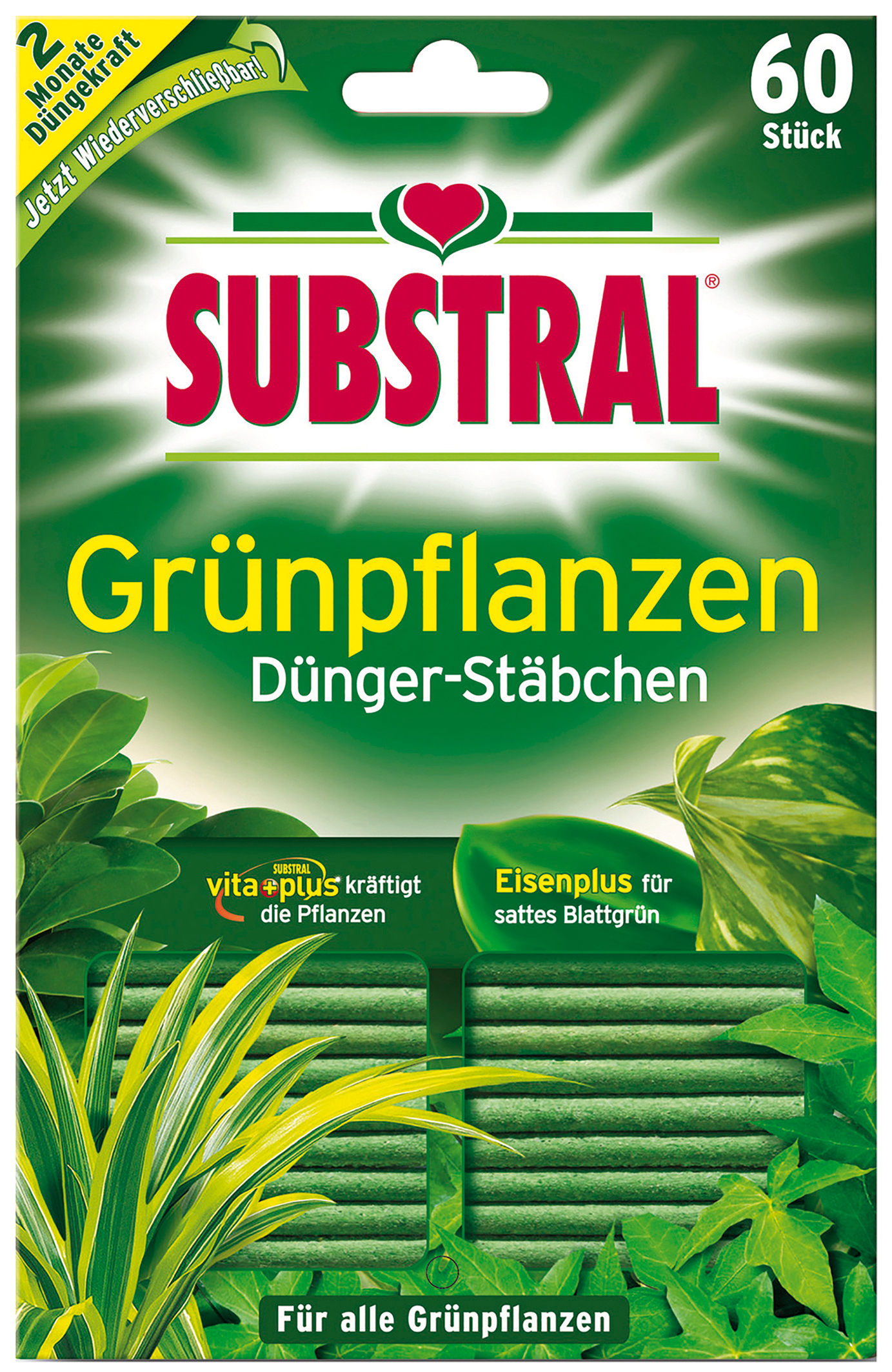 082662-7317_SUB_Gruenpfl_Staebchen_60_4015000017305 Substral Grünpflanzen Dünger-Stäbchen 60 Stück